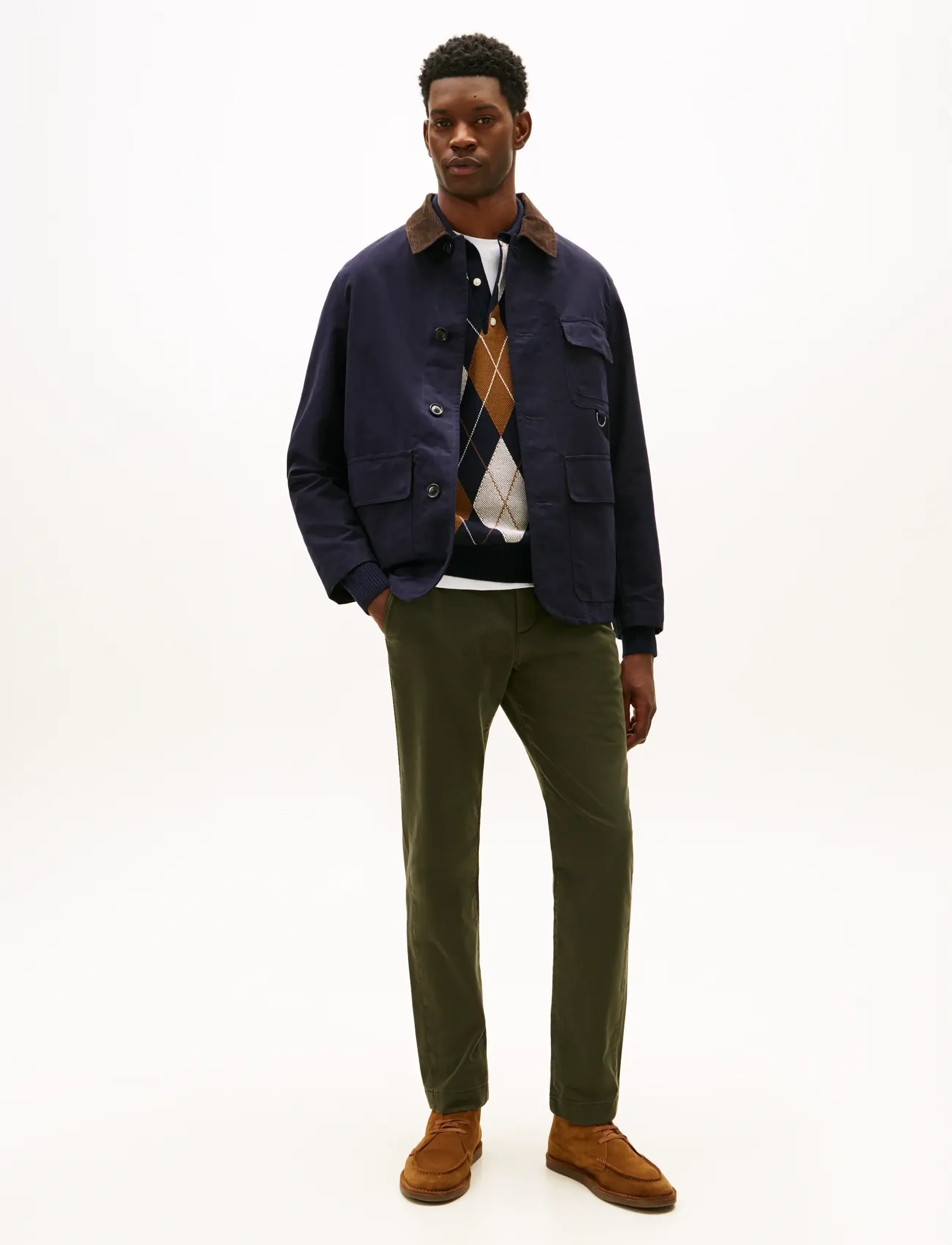 Tommy Hilfiger - HARLEM KNIT TWILL EL GMD - casual - arctic spruce - 3