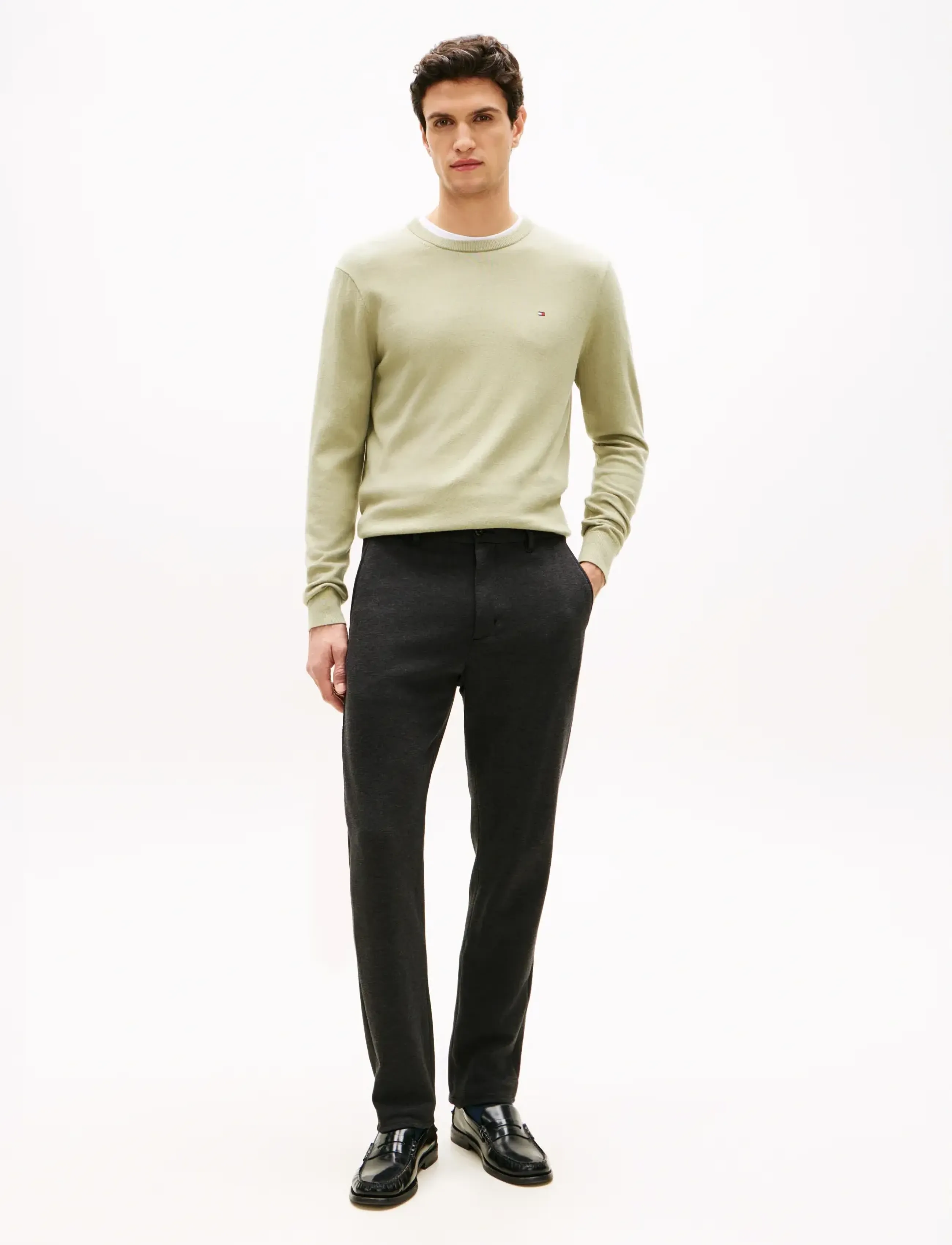 Tommy Hilfiger - HARLEM PO KNIT TWO TONE YD - casual - hydrogen grey - 3