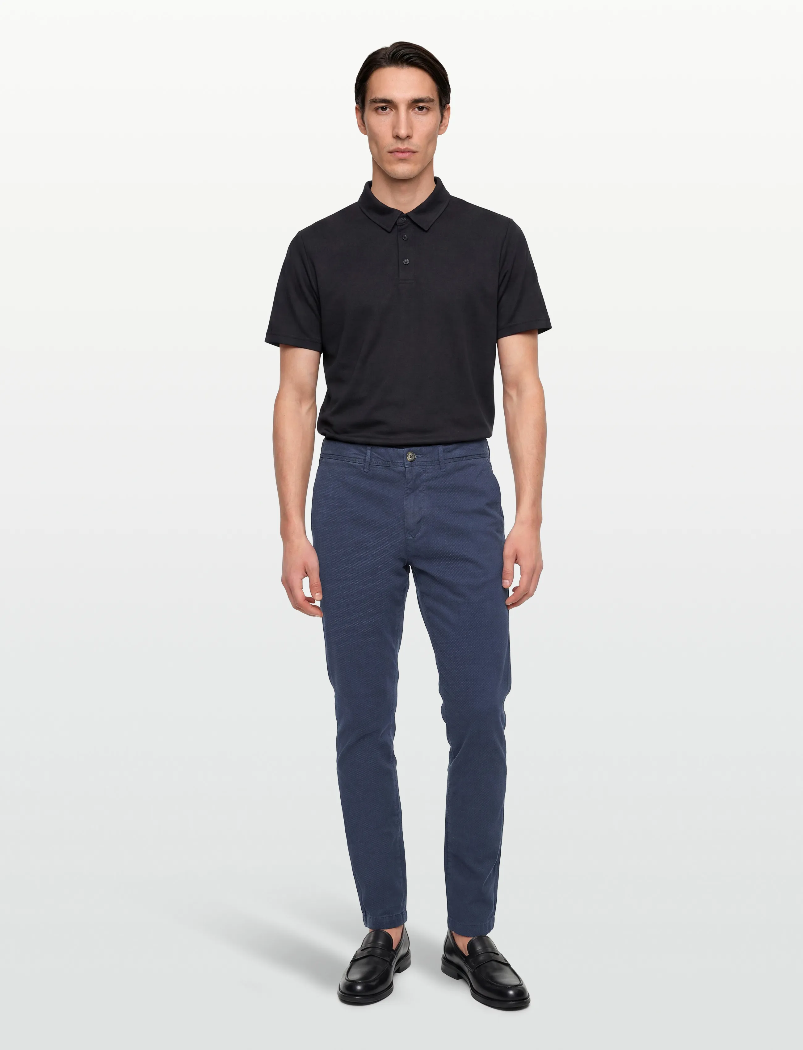 Tommy Hilfiger HARLEM STRUCTURE GMD - Casual byxor - PREPPY NAVY / navy