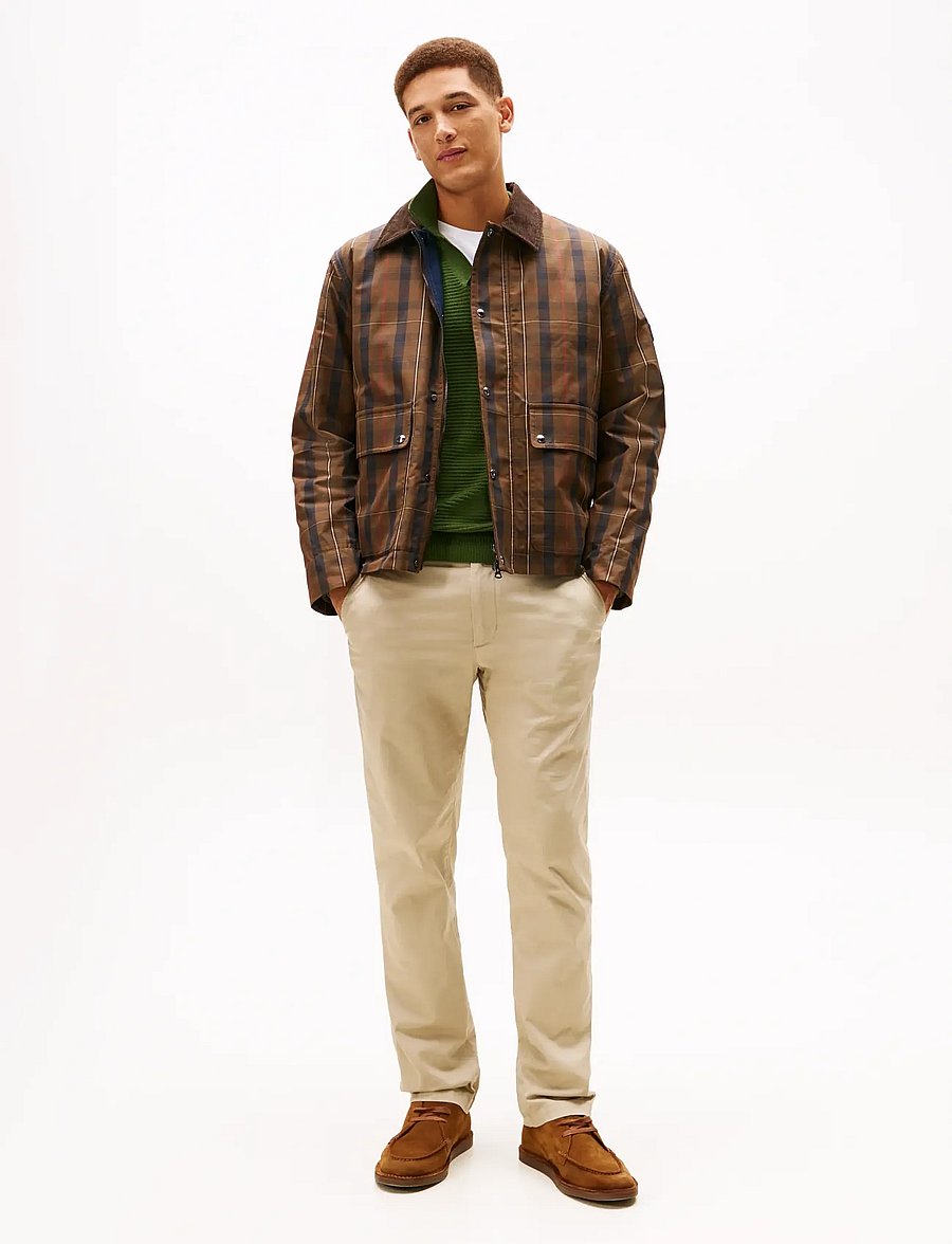 Tommy Hilfiger - DENTON PRINTED STRUCTURE - chinos - batique khaki - 0
