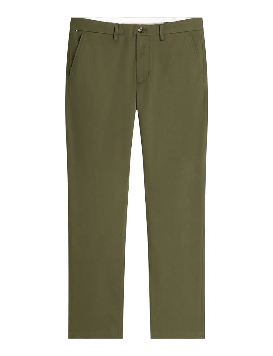 Tommy Hilfiger - DENTON PRINTED STRUCTURE - chino-püksid - dark artichoke - 1