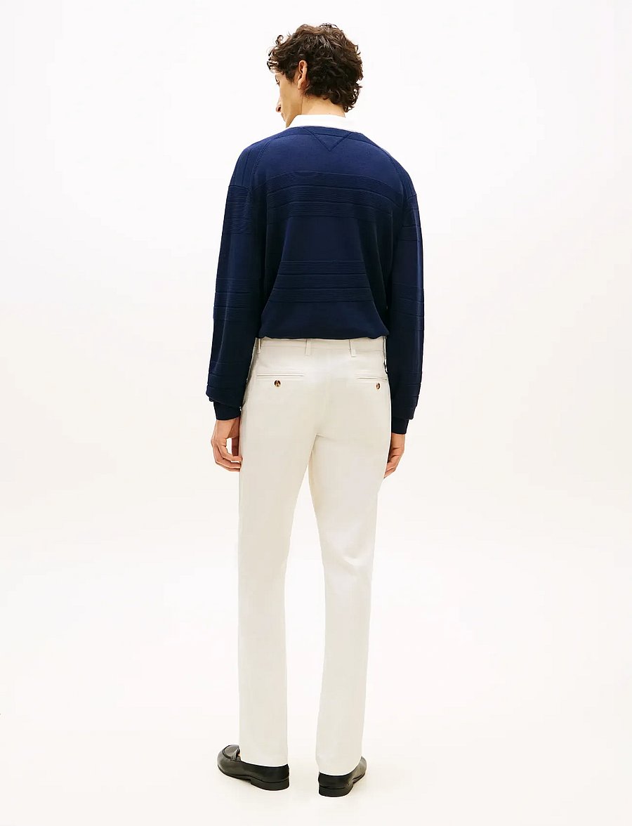 Tommy Hilfiger - DENTON PRINTED STRUCTURE - chino-püksid - ivory petal - 2