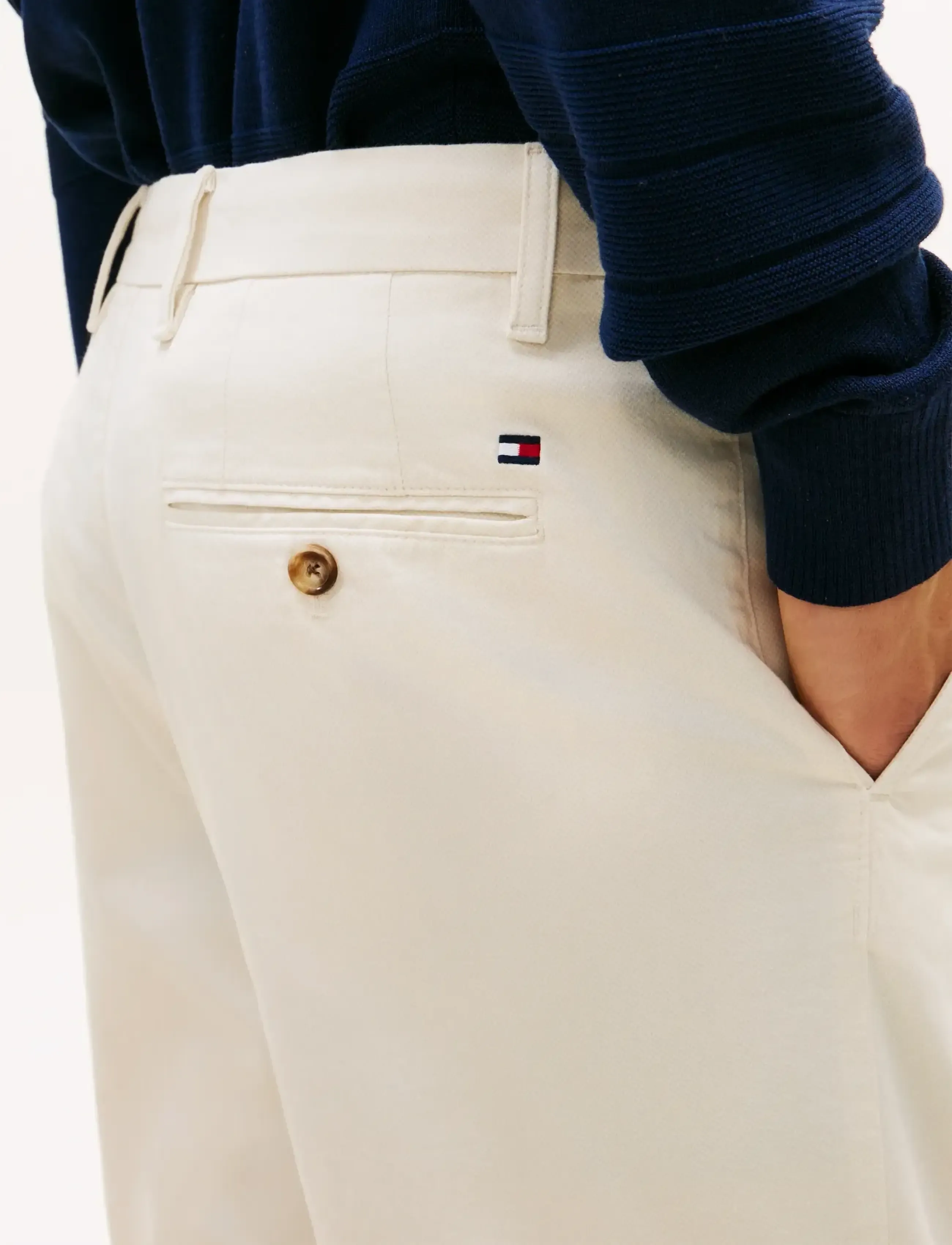Tommy Hilfiger - DENTON PRINTED STRUCTURE - chinos - ivory petal - 4