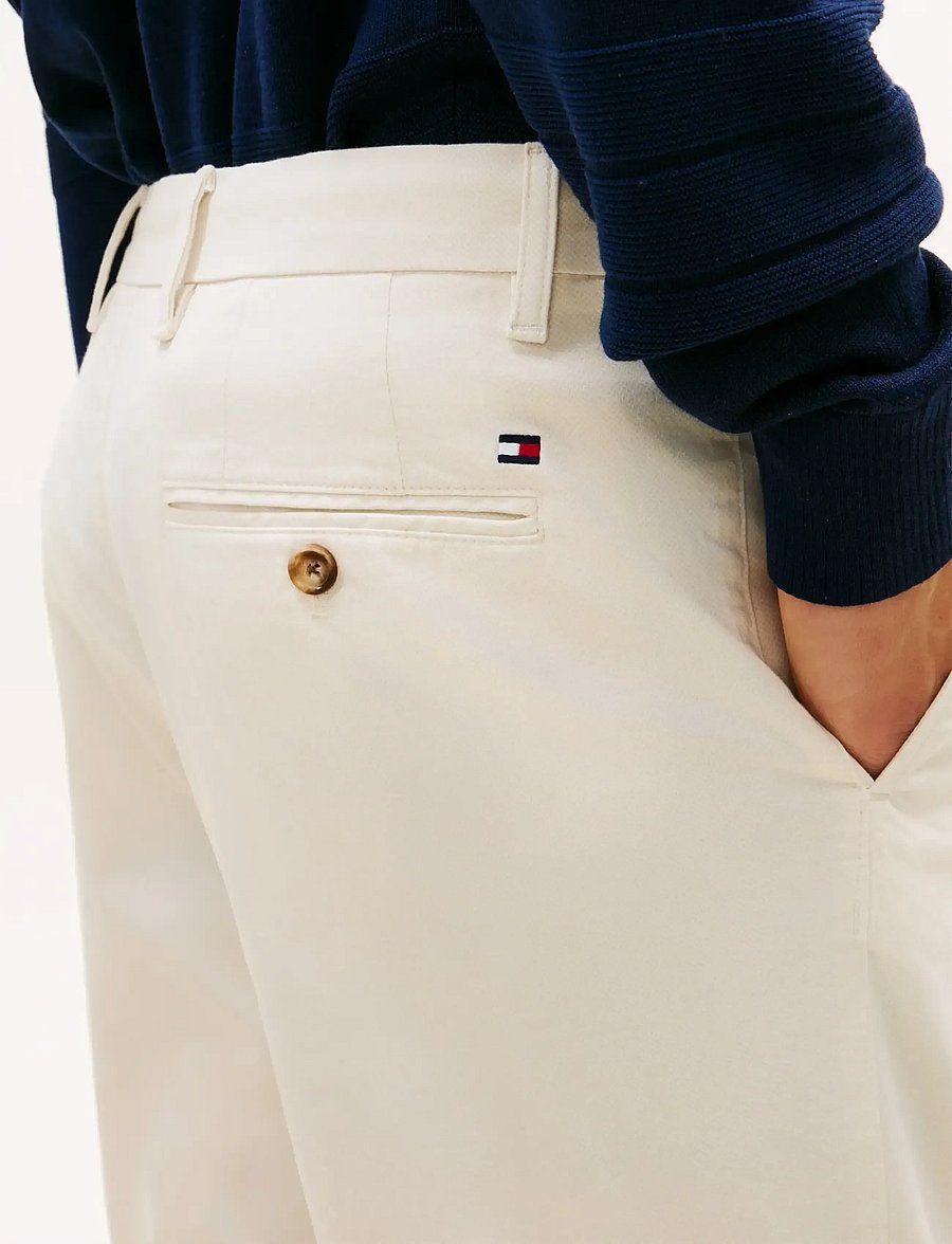 Tommy Hilfiger - DENTON PRINTED STRUCTURE - chino-püksid - ivory petal - 4