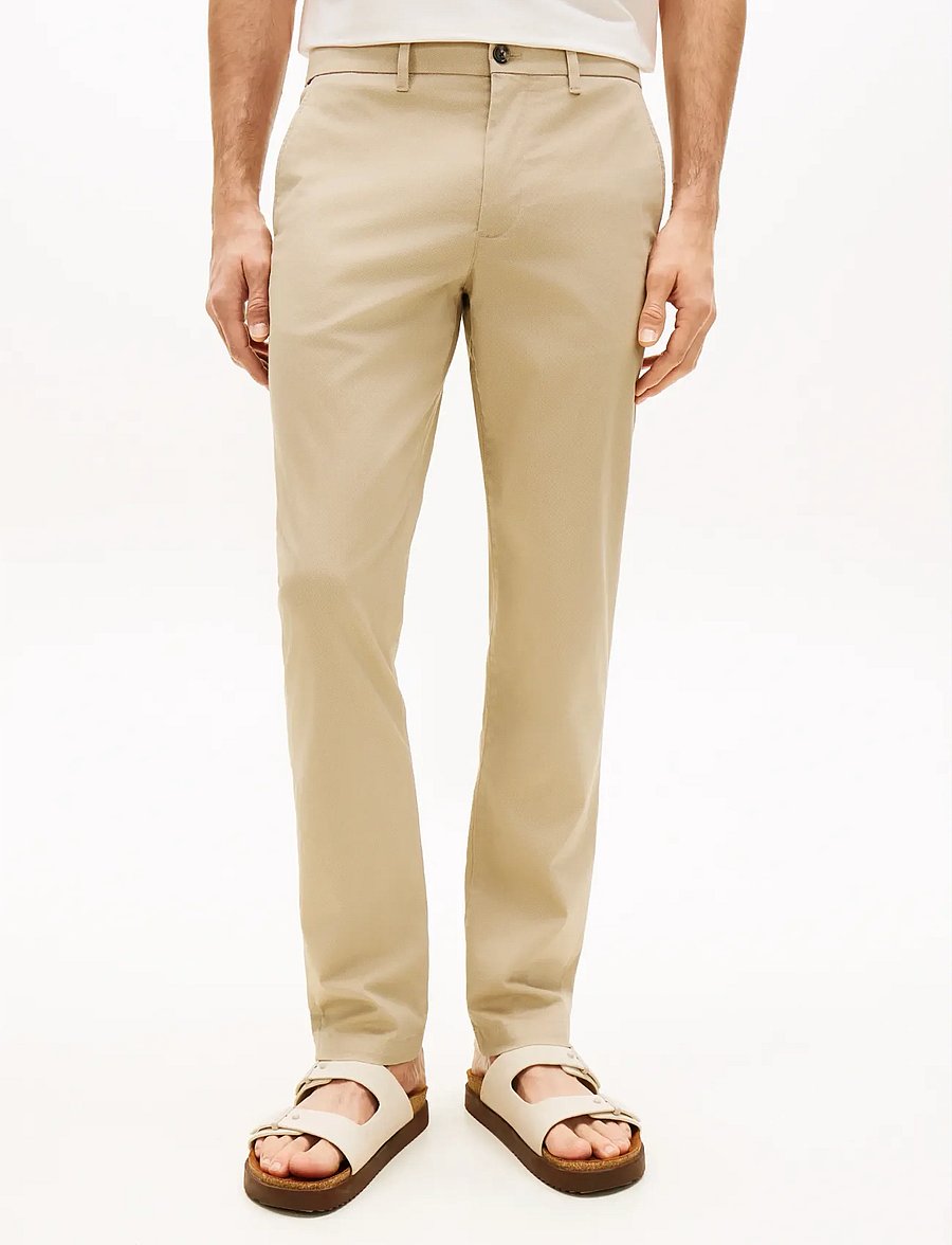 Tommy Hilfiger - DENTON PRINTED STRUCTURE - chinos - sandalwood - 0