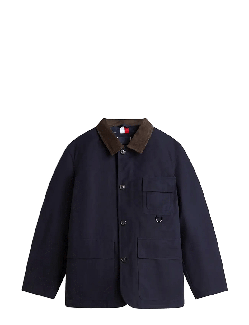 Tommy Hilfiger - WAXED BARN JACKET - leichte jacken - desert sky - 1