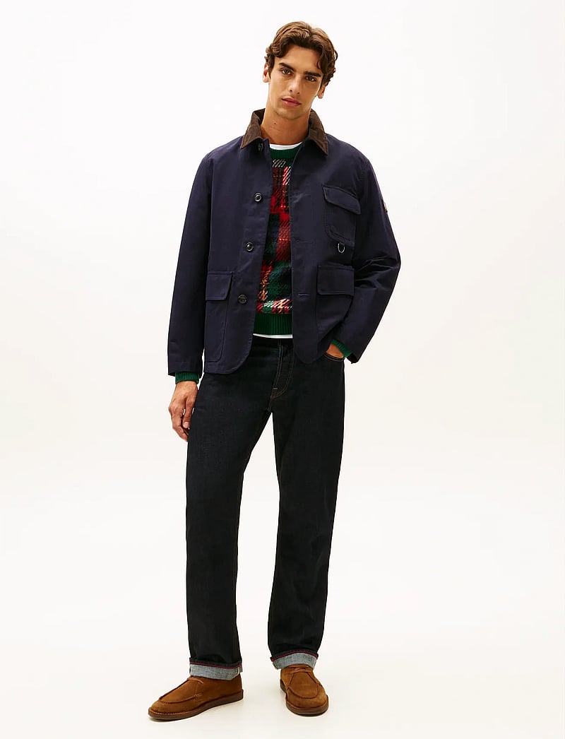 Tommy Hilfiger - WAXED BARN JACKET - leichte jacken - desert sky - 2