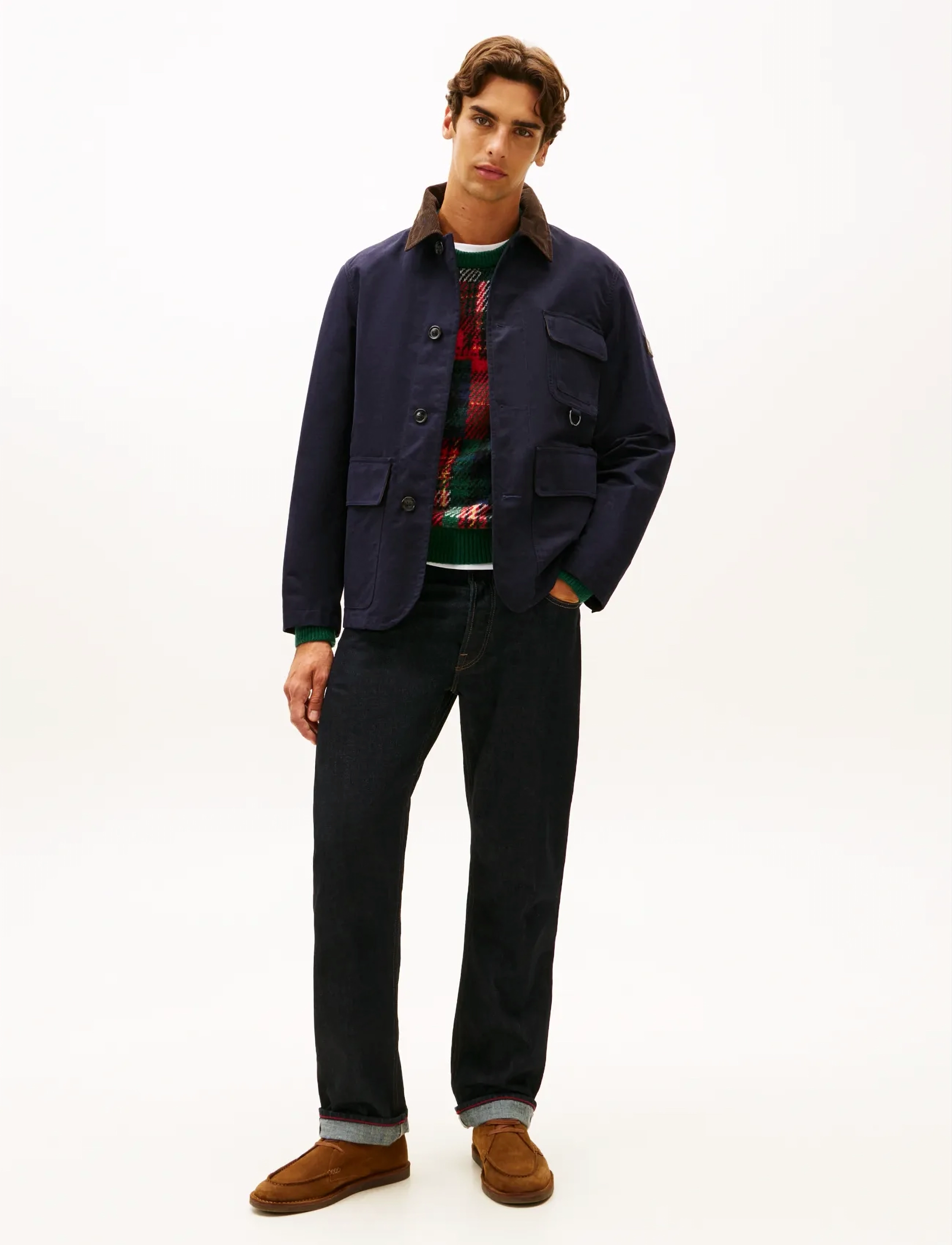 Tommy Hilfiger - WAXED BARN JACKET - lentejassen - desert sky - 2