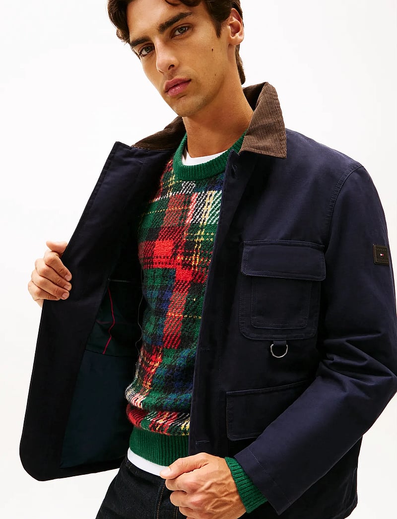 Tommy Hilfiger - WAXED BARN JACKET - leichte jacken - desert sky - 4