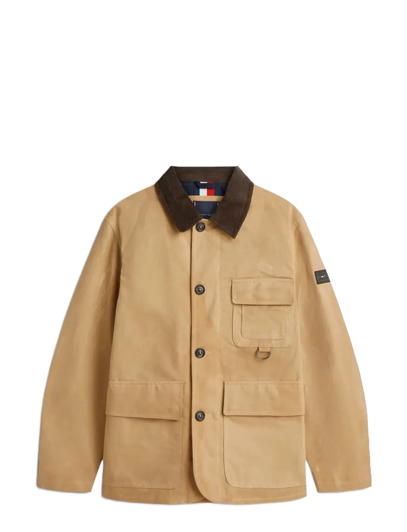 TOMMY HILFIGER Waxed Barn Jacke Beige - L - Herren