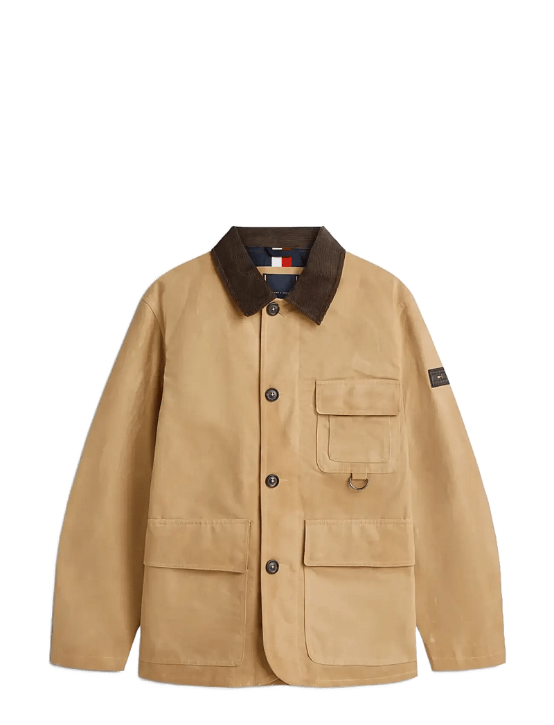 Tommy Hilfiger - WAXED BARN JACKET - talvejoped - safari canvas - 1