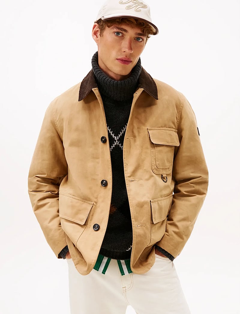 Tommy Hilfiger - WAXED BARN JACKET - talvejoped - safari canvas - 0