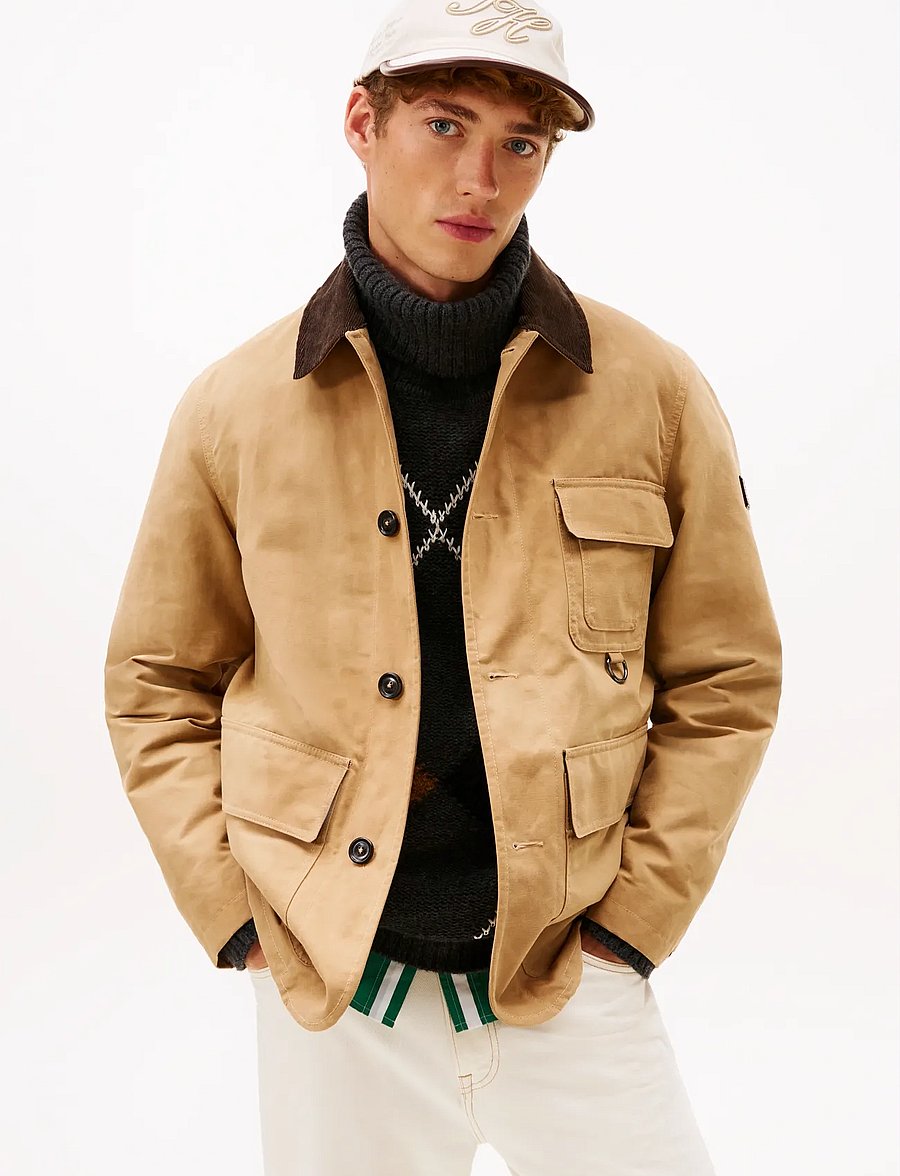 Tommy Hilfiger - WAXED BARN JACKET - Õhukesed jakid - safari canvas - 0
