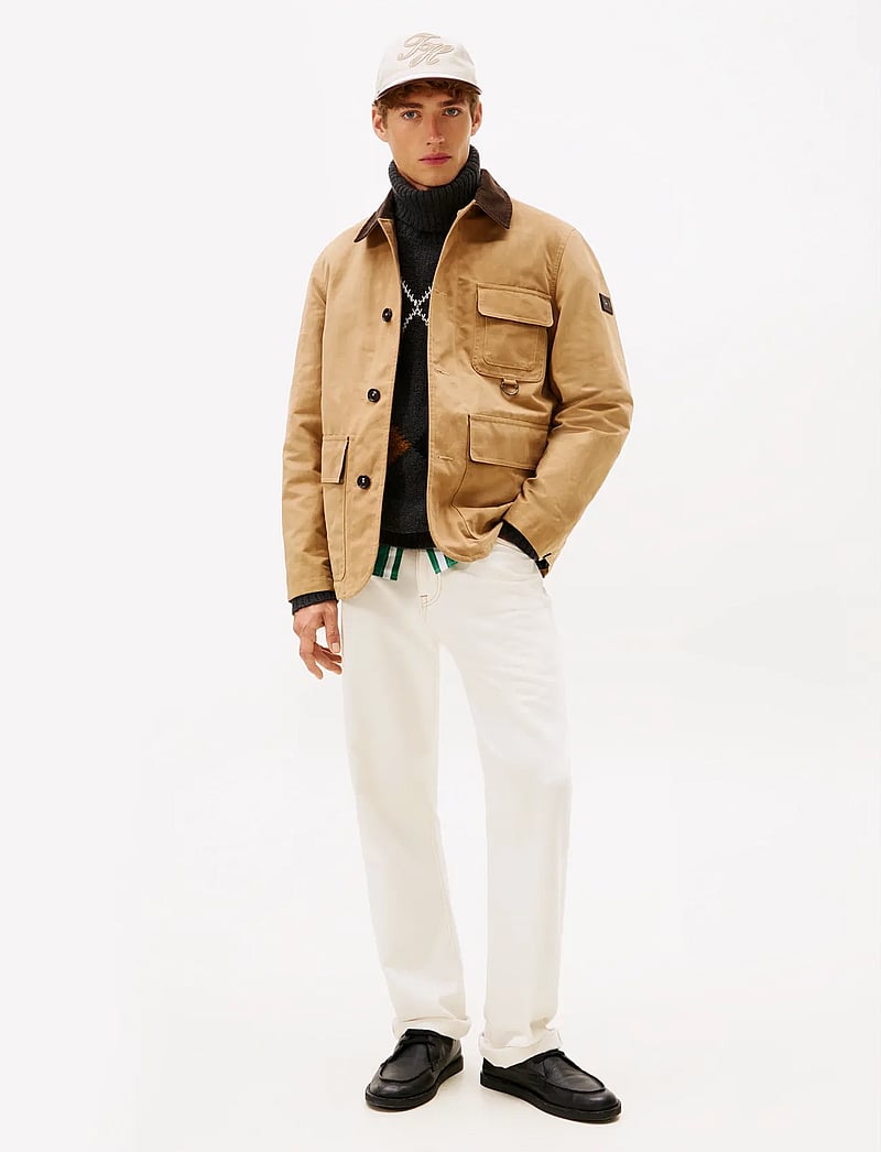 Tommy Hilfiger - WAXED BARN JACKET - talvejoped - safari canvas - 2