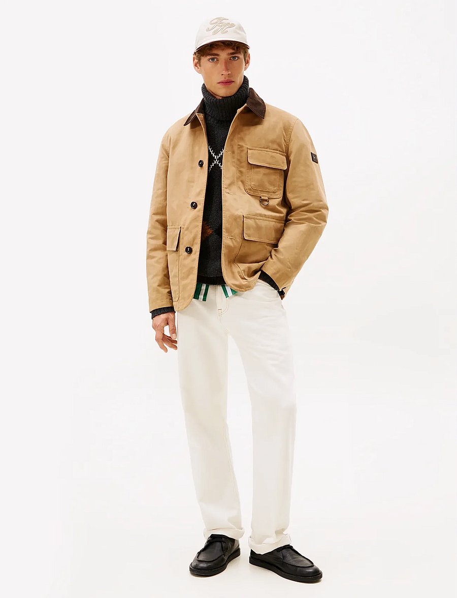 Tommy Hilfiger - WAXED BARN JACKET - Õhukesed jakid - safari canvas - 2
