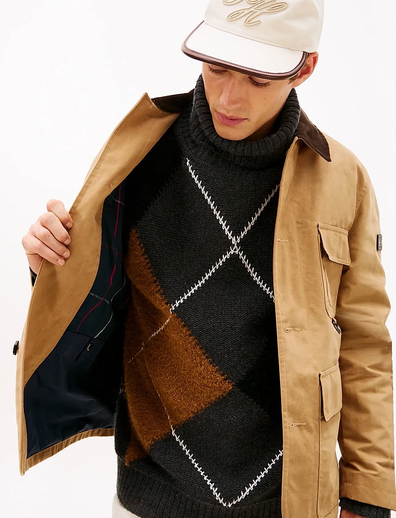 Tommy Hilfiger - WAXED BARN JACKET - talvejoped - safari canvas - 5