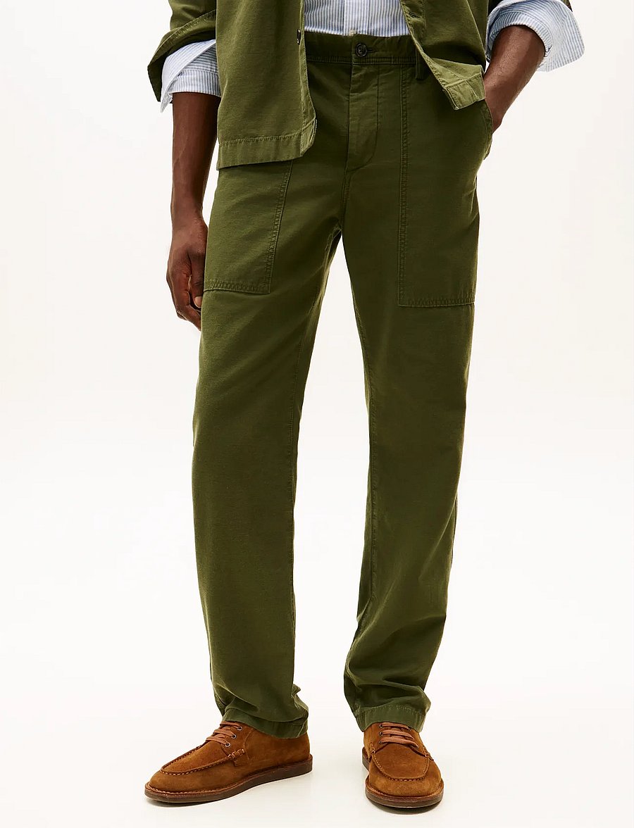 Tommy Hilfiger - MERCER RIGID UTILITY GMD - casual bukser - arctic spruce - 0