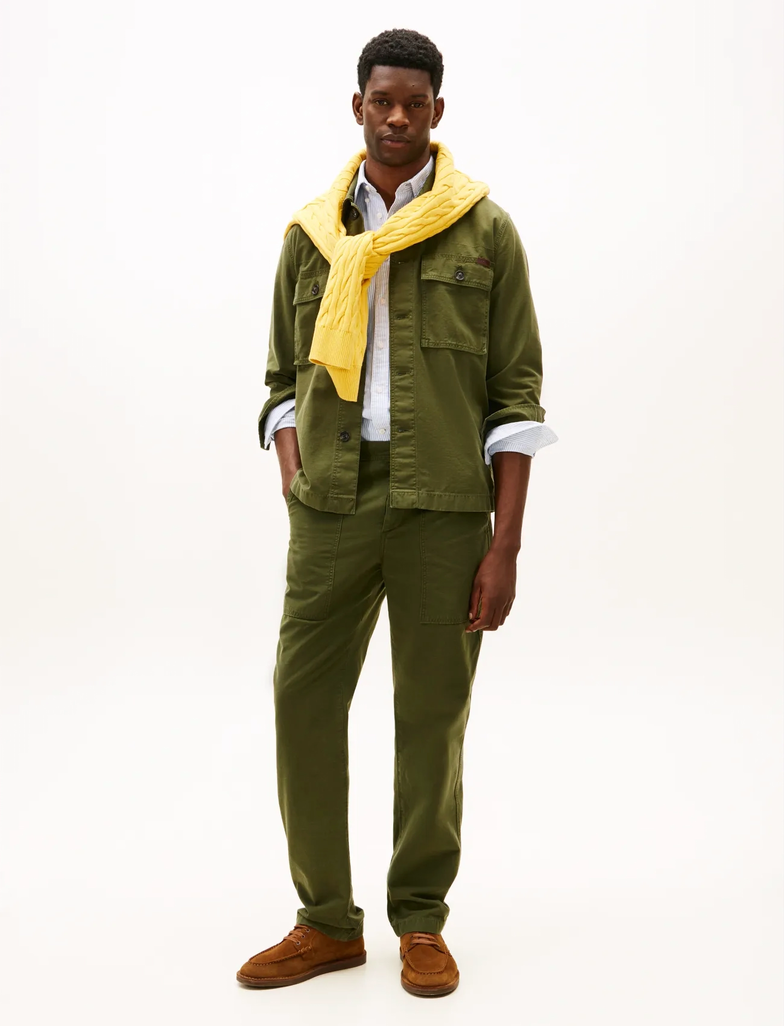 Tommy Hilfiger - MERCER RIGID UTILITY GMD - casual bukser - arctic spruce - 3