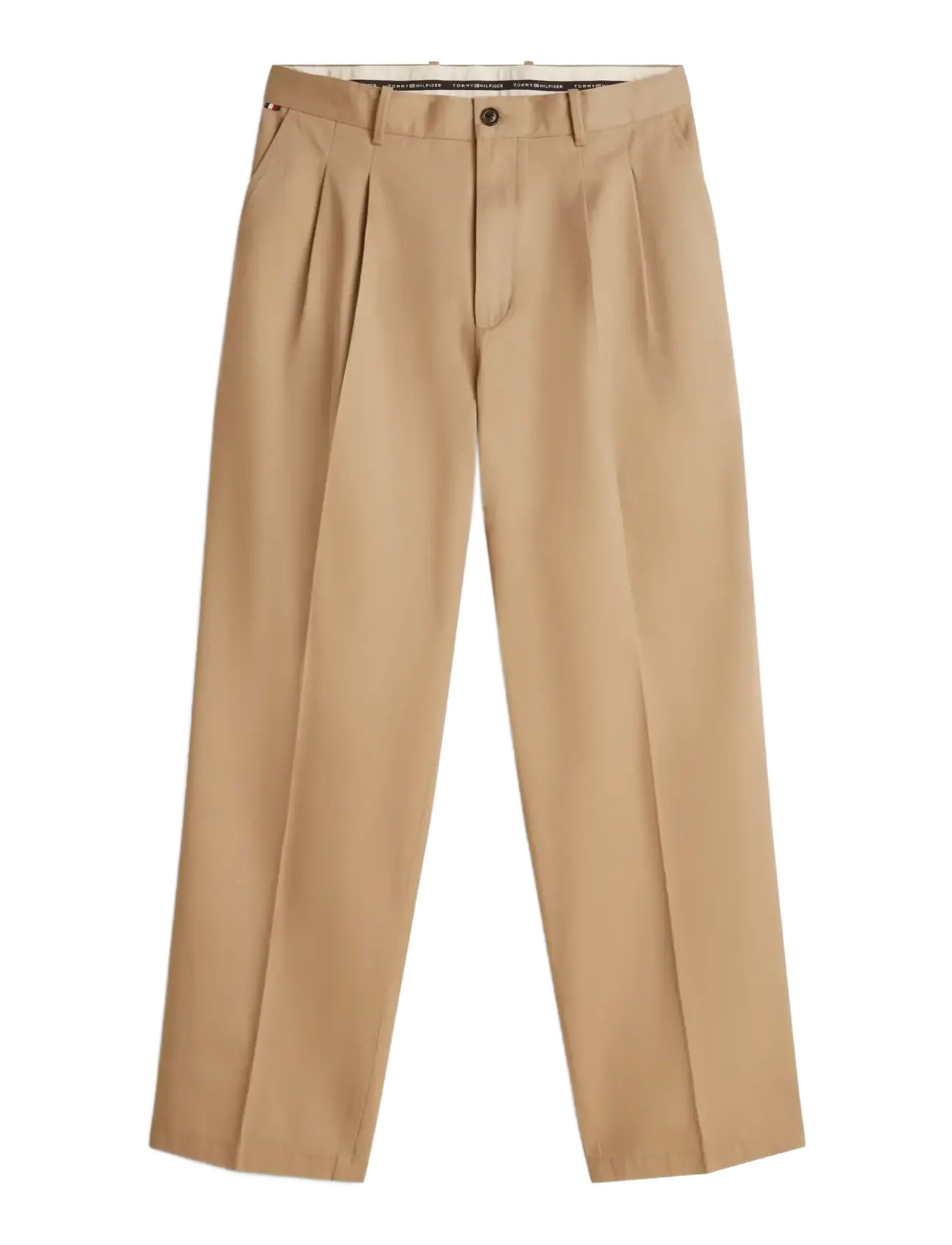 Tommy Hilfiger MURRAY 2PLT MERCERIZED COTTON - Pidulikud püksid - COASTAL TAUPE / beige