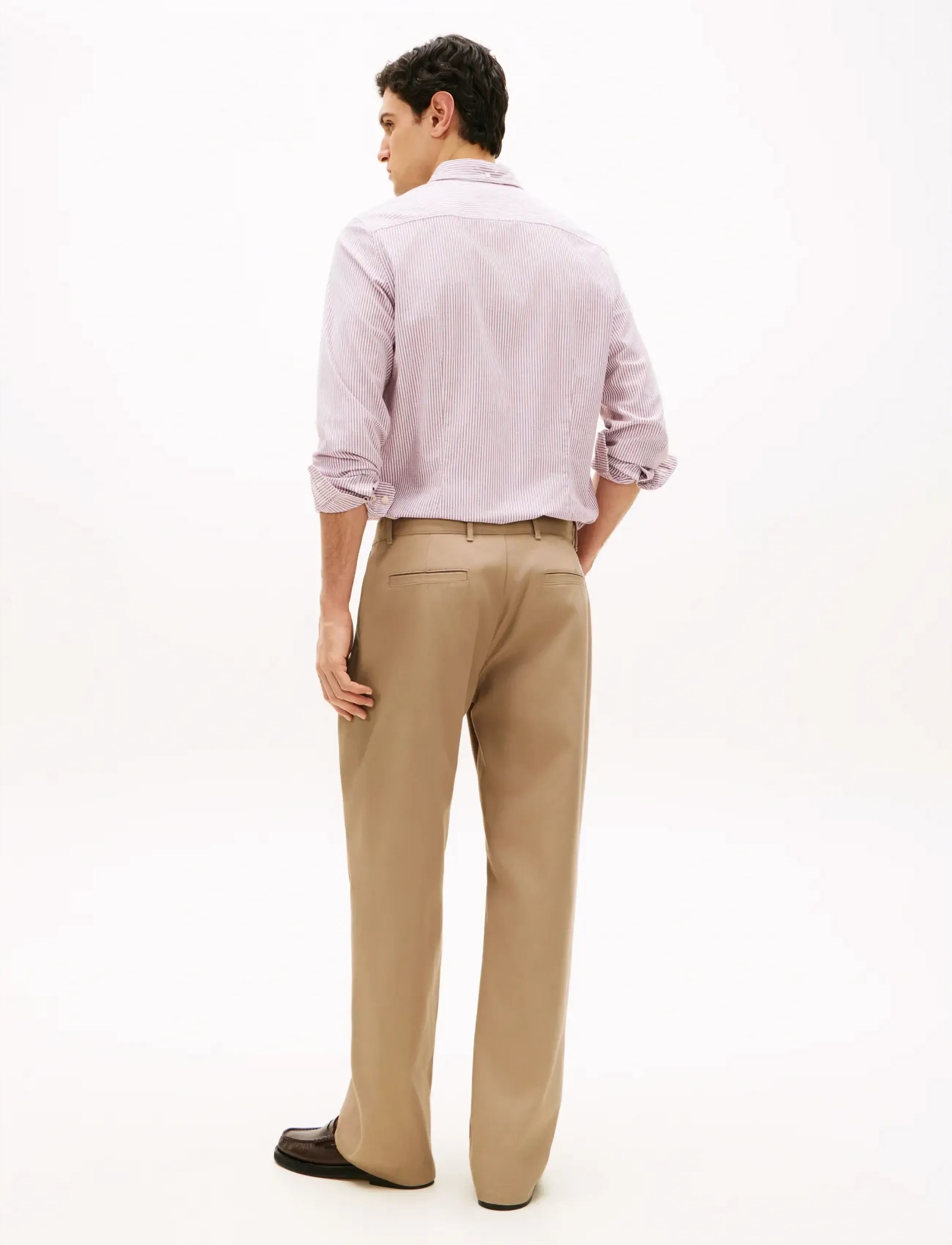 Tommy Hilfiger - MURRAY 2PLT MERCERIZED COTTON - Ülikonnapüksid - coastal taupe - 2