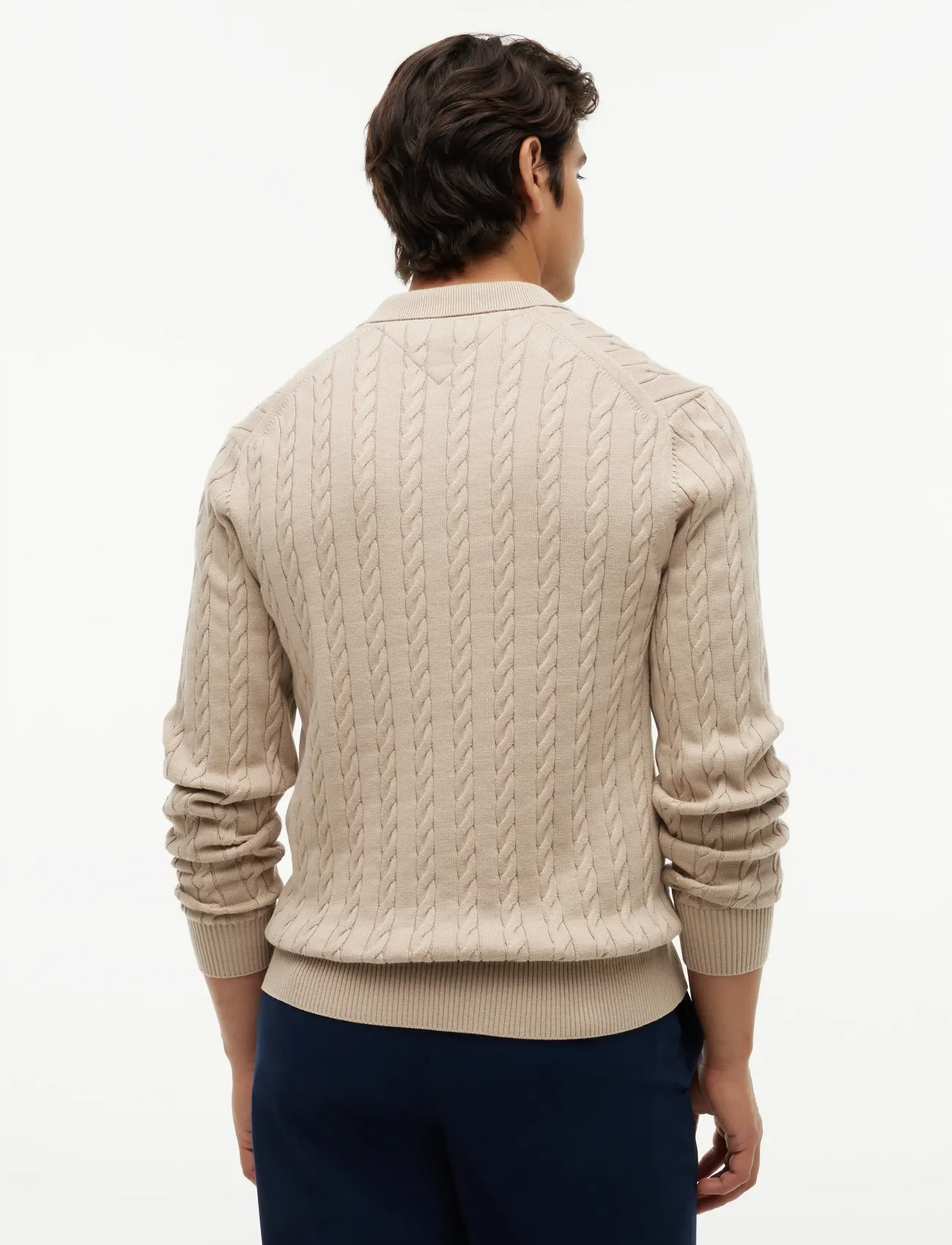 Classic Cotton Cable Ls Polo 2