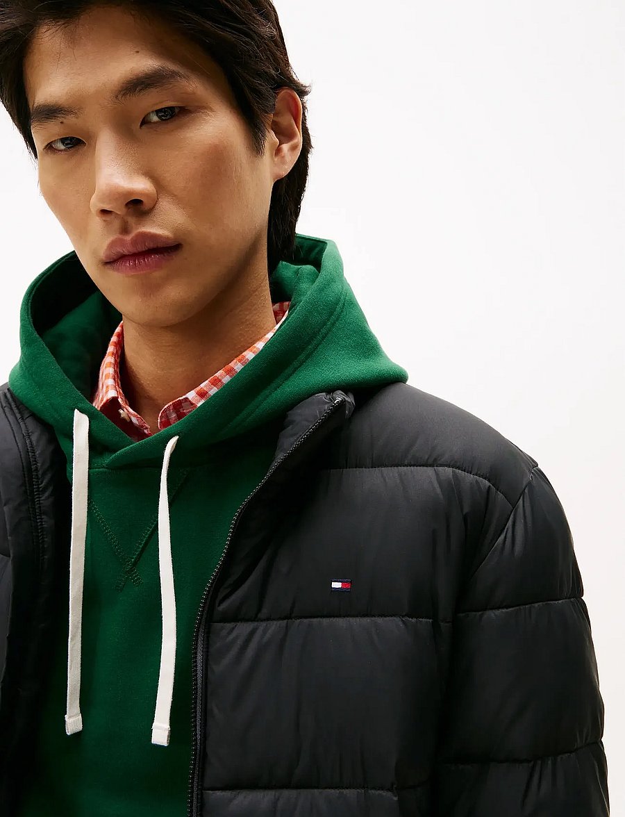 Tommy Hilfiger - MID WEIGHT STAND COLLAR JKT - daunenjacken - black - 4