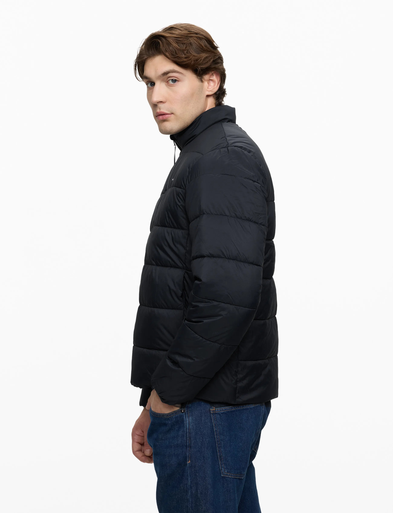 Tommy Hilfiger - MID WEIGHT STAND COLLAR JKT - forede jakker - desert sky - 3