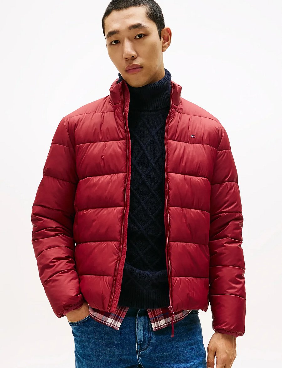Tommy Hilfiger - MID WEIGHT STAND COLLAR JKT - dunjakker - regatta red - 0