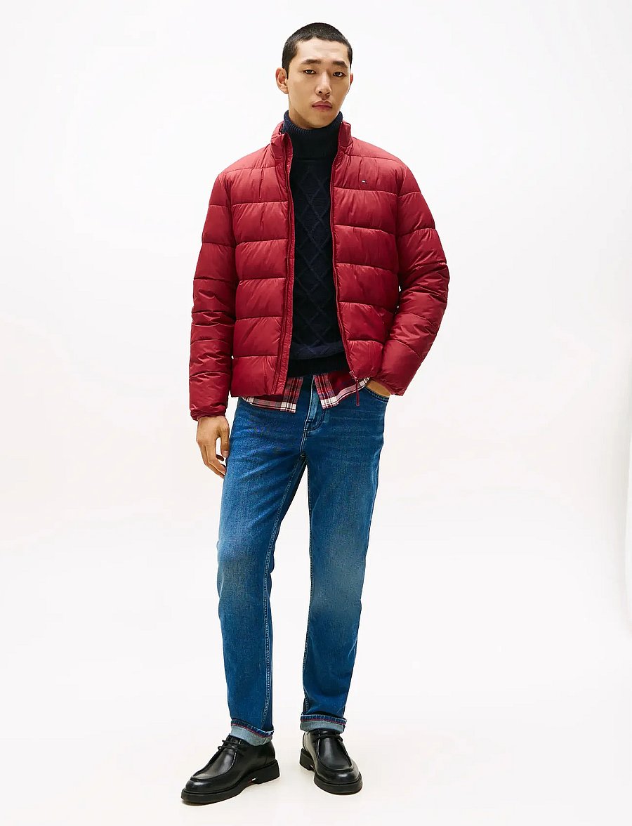 Tommy Hilfiger - MID WEIGHT STAND COLLAR JKT - dunjakker - regatta red - 2
