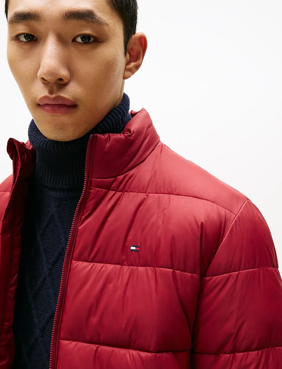 Tommy Hilfiger - MID WEIGHT STAND COLLAR JKT - dunjakker - regatta red - 4