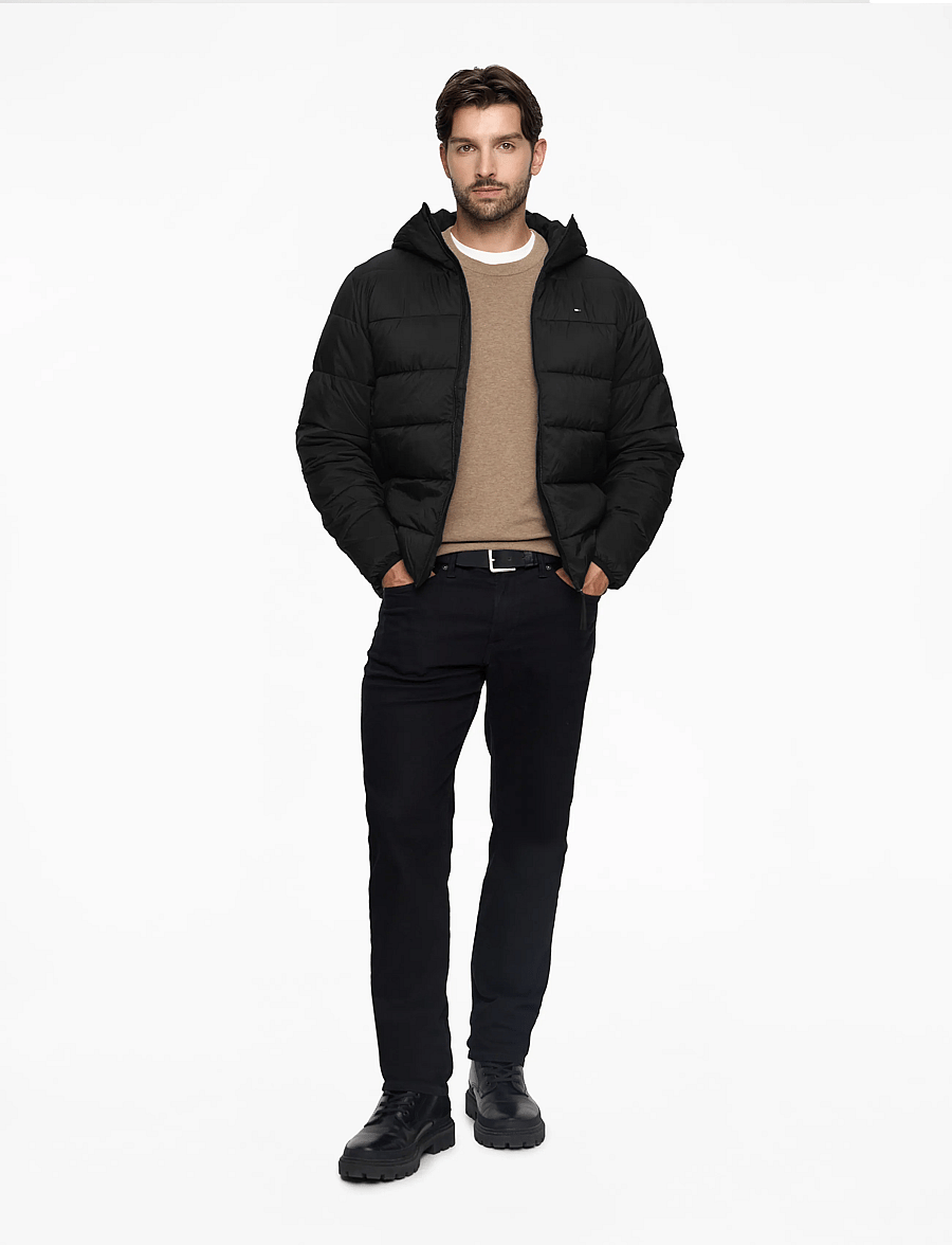 Tommy Hilfiger - MID WEIGHT HOODED JACKET - voodriga jakid - black - 2