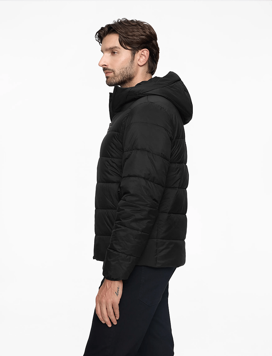 Tommy Hilfiger - MID WEIGHT HOODED JACKET - voodriga jakid - black - 3