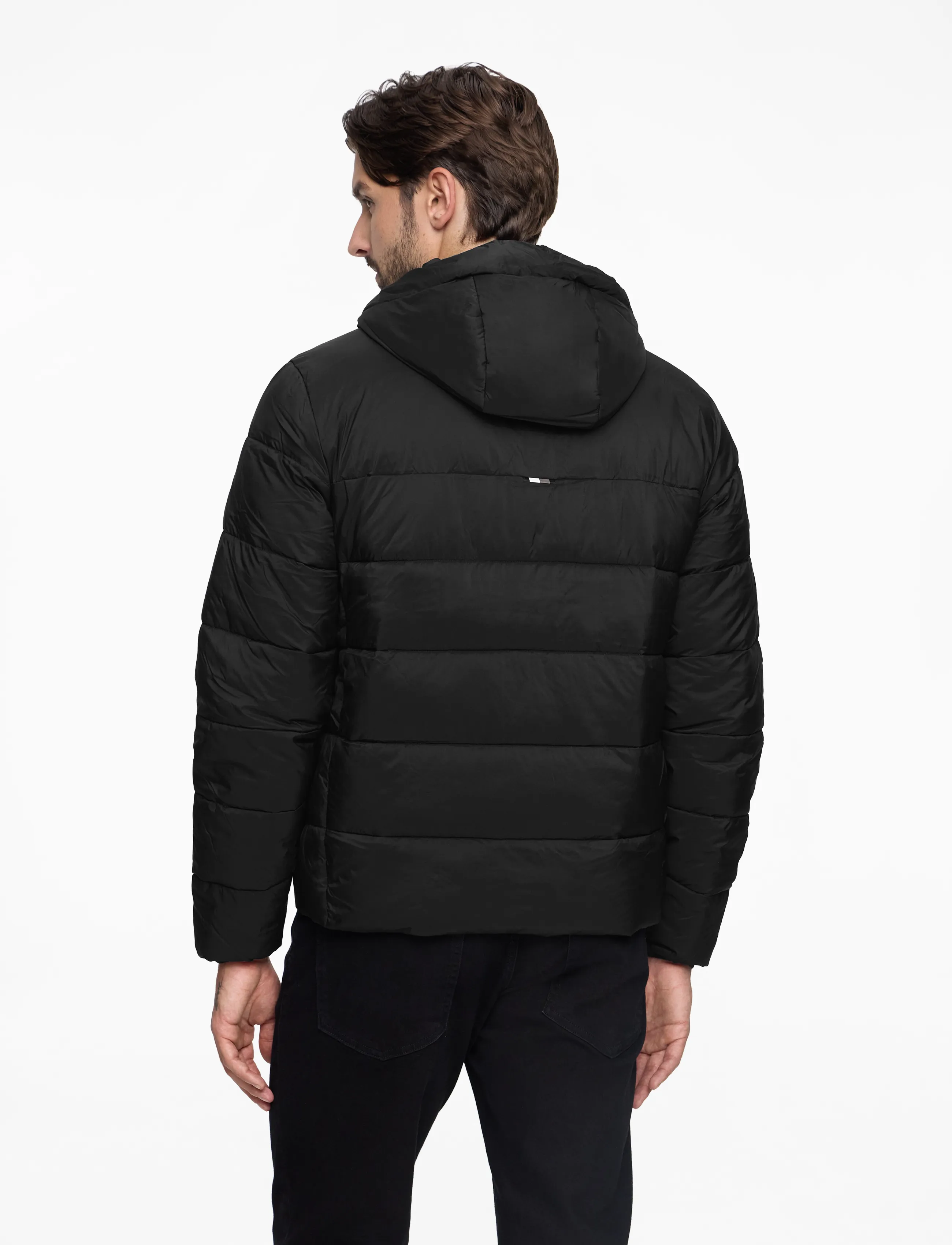 Tommy Hilfiger - MID WEIGHT HOODED JACKET - voodriga jakid - black - 4