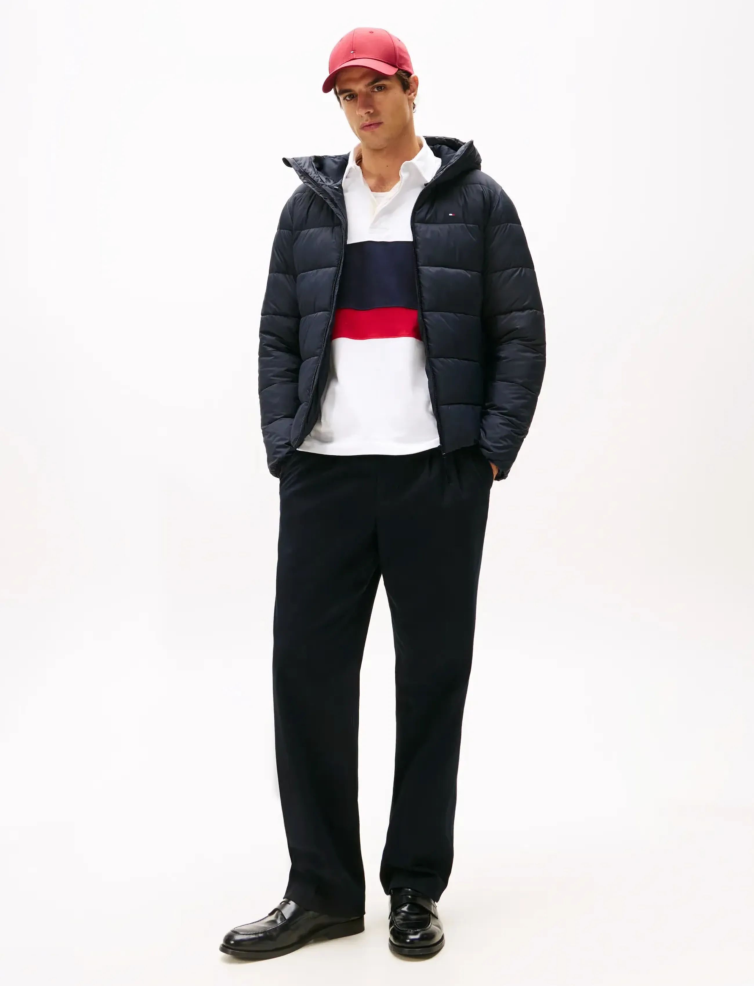 Tommy Hilfiger - MID WEIGHT HOODED JACKET - forede jakker - desert sky - 2
