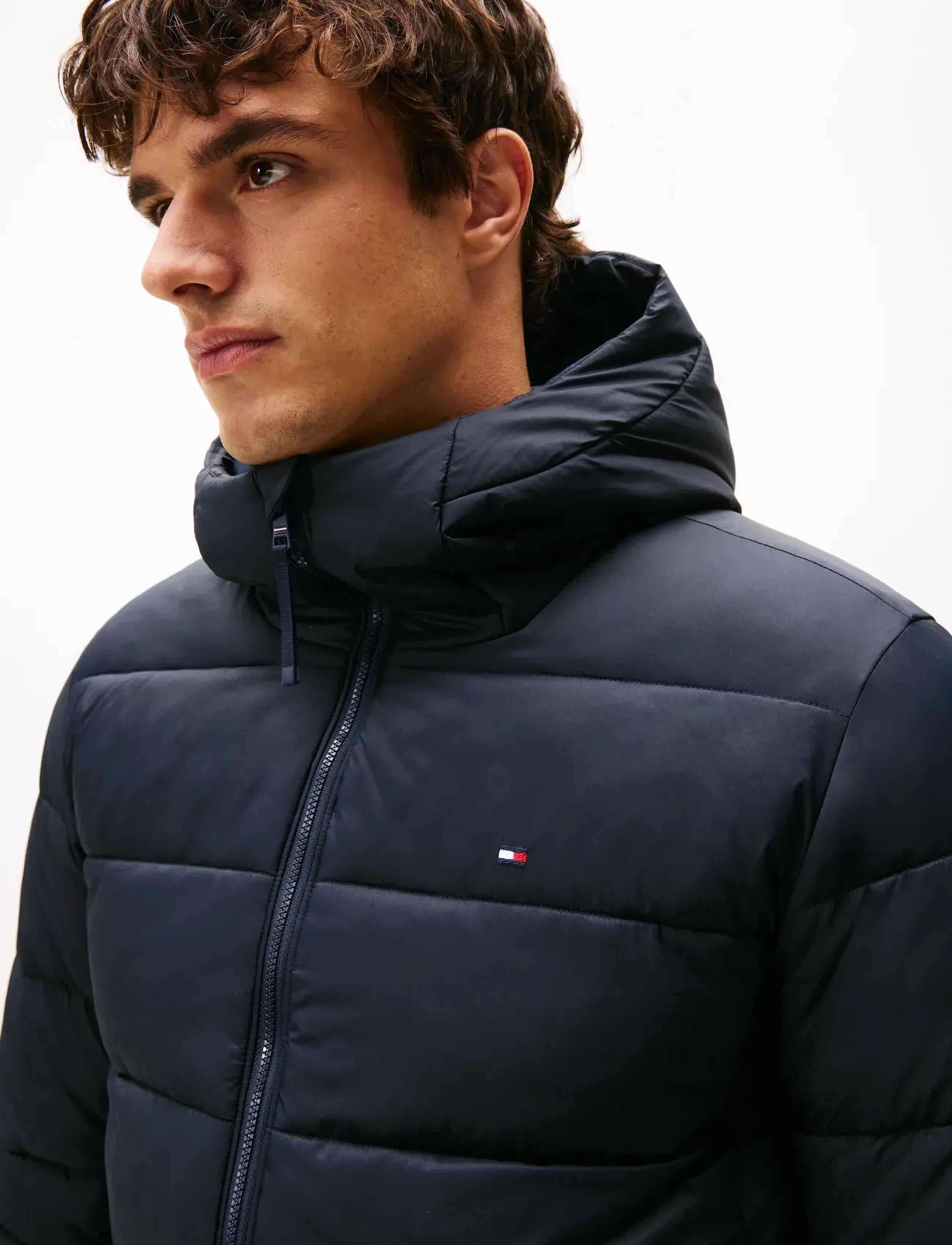 Tommy Hilfiger - MID WEIGHT HOODED JACKET - forede jakker - desert sky - 4