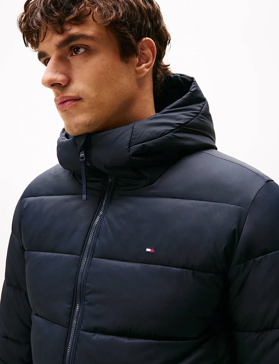 Tommy Hilfiger - MID WEIGHT HOODED JACKET - voodriga jakid - desert sky - 4