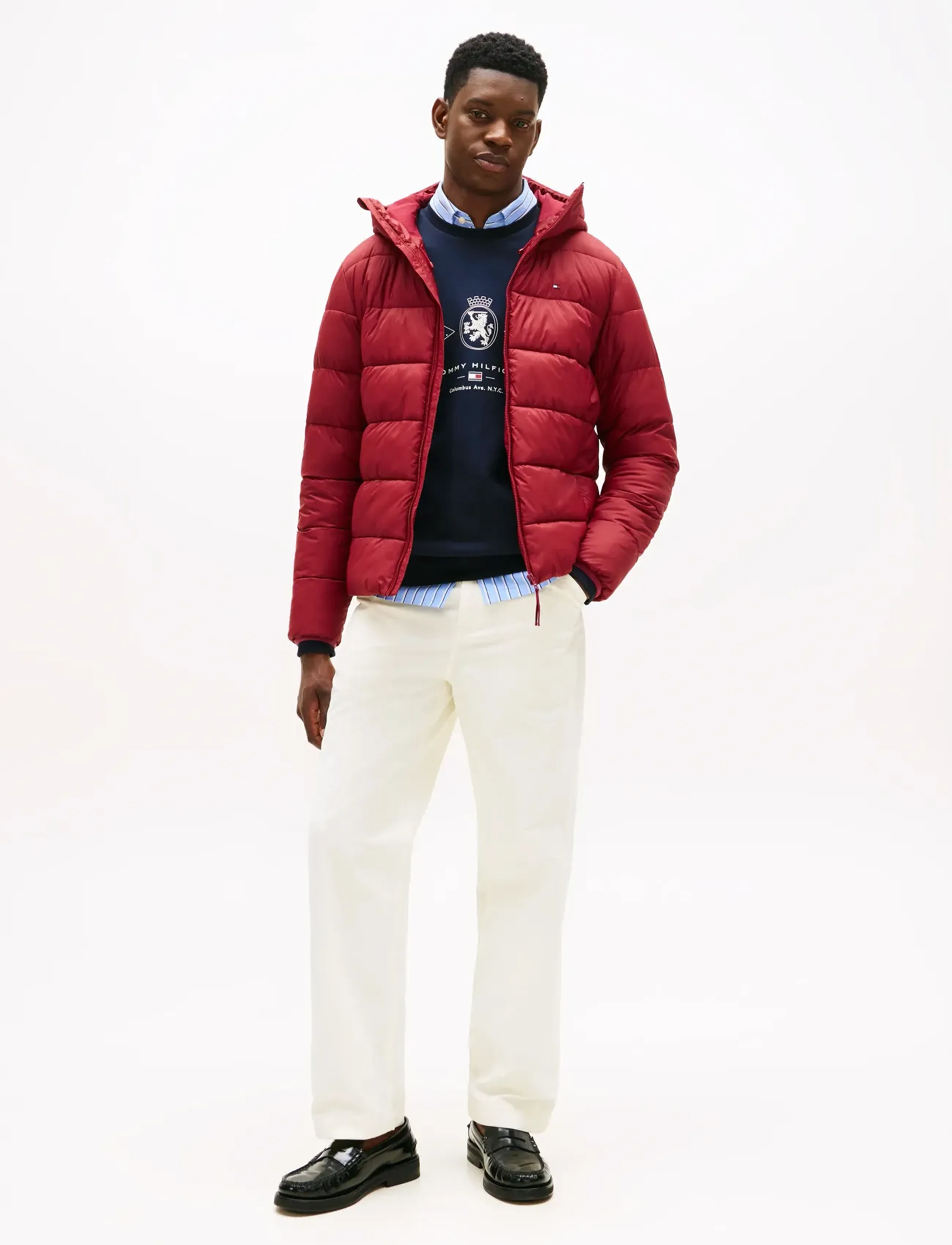 Tommy Hilfiger - MID WEIGHT HOODED JACKET - paminkštintosios striukės - regatta red - 2