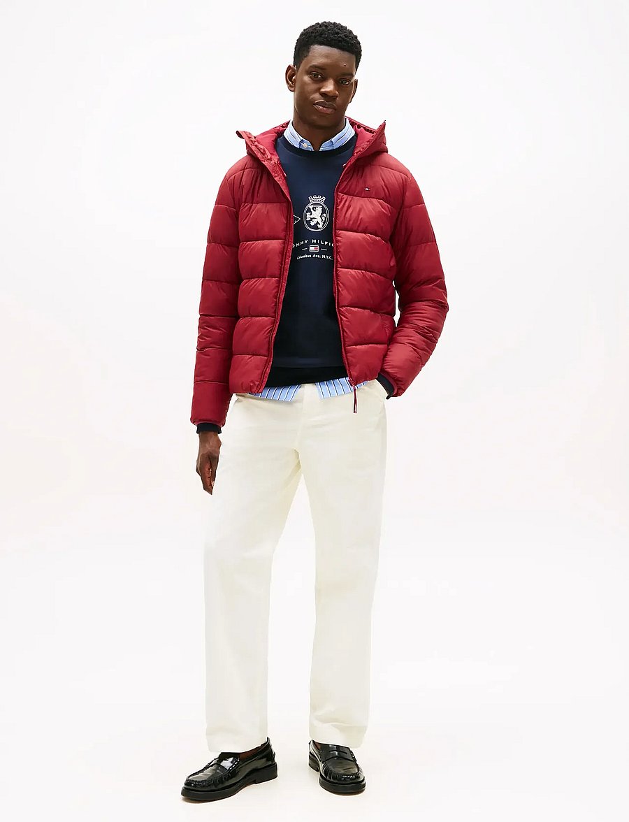 Tommy Hilfiger - MID WEIGHT HOODED JACKET - gefütterte jacken - regatta red - 2