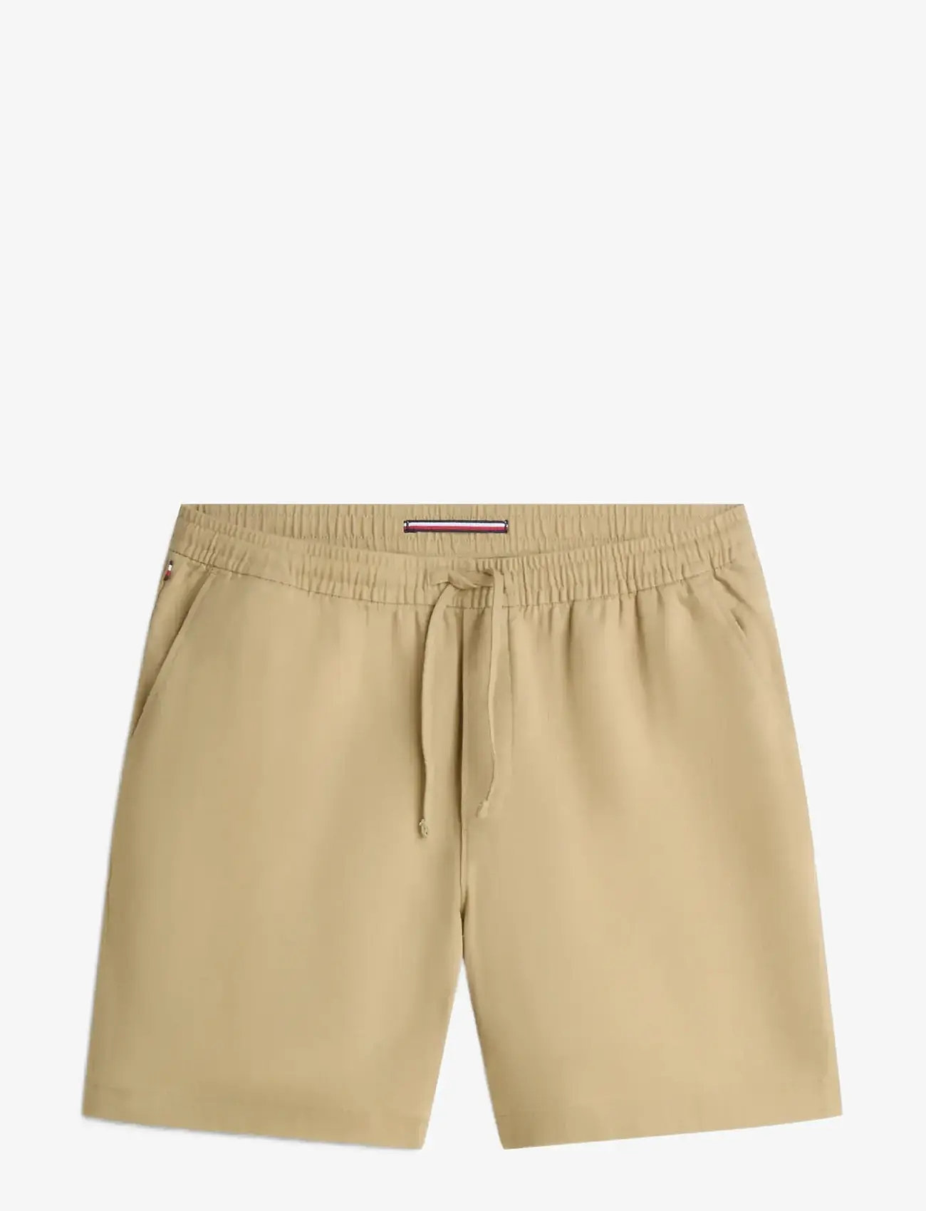 Tommy Hilfiger - MERCER 7 PULL ON LINEN SHORT - hørshorts - sandalwood - 1