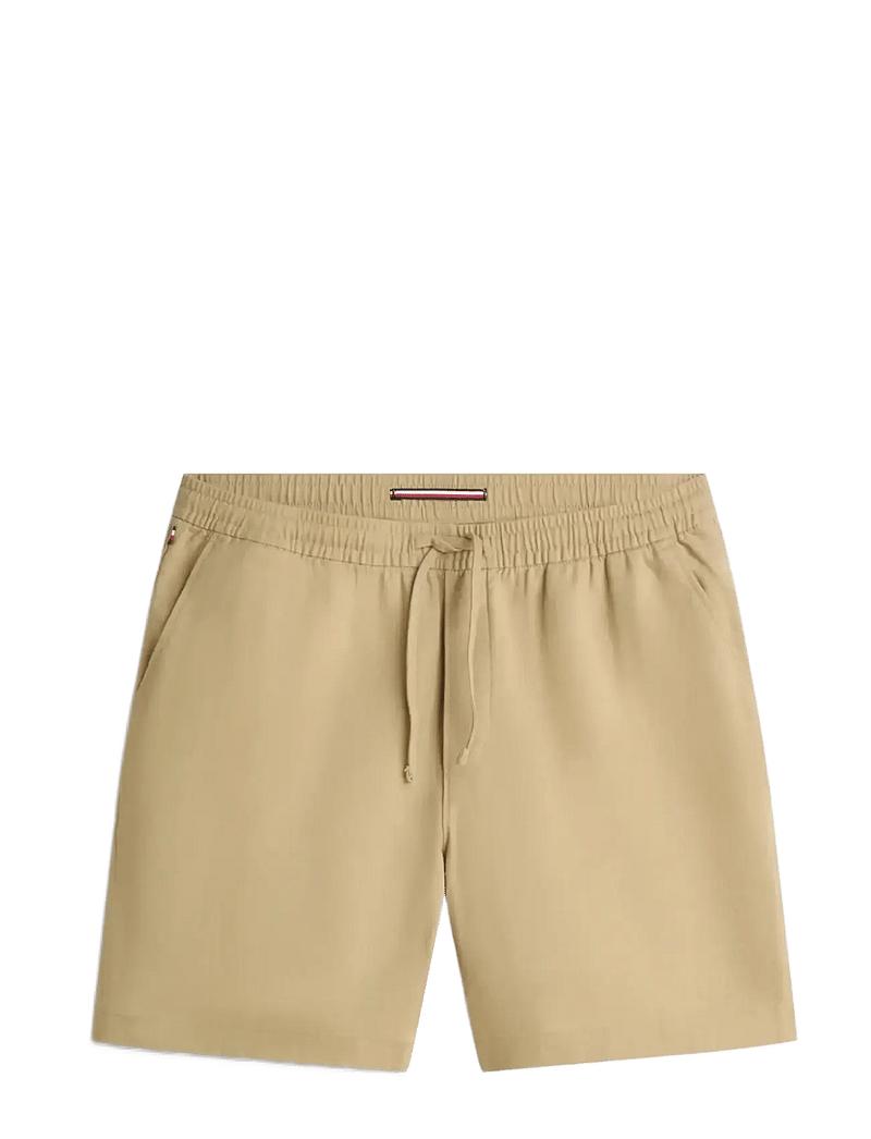 Tommy Hilfiger - MERCER 7 PULL ON LINEN SHORT - hørshorts - sandalwood - 1