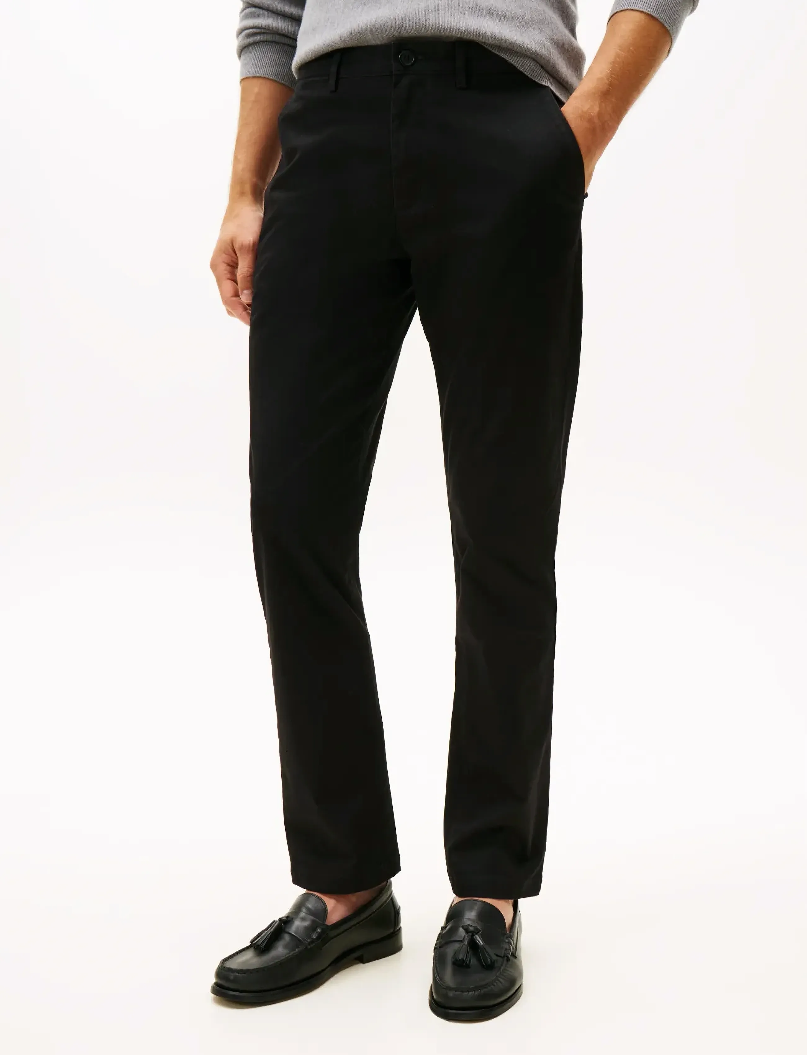 Tommy Hilfiger - CORE DENTON ESSENTIAL TWILL - chinos - black - 5