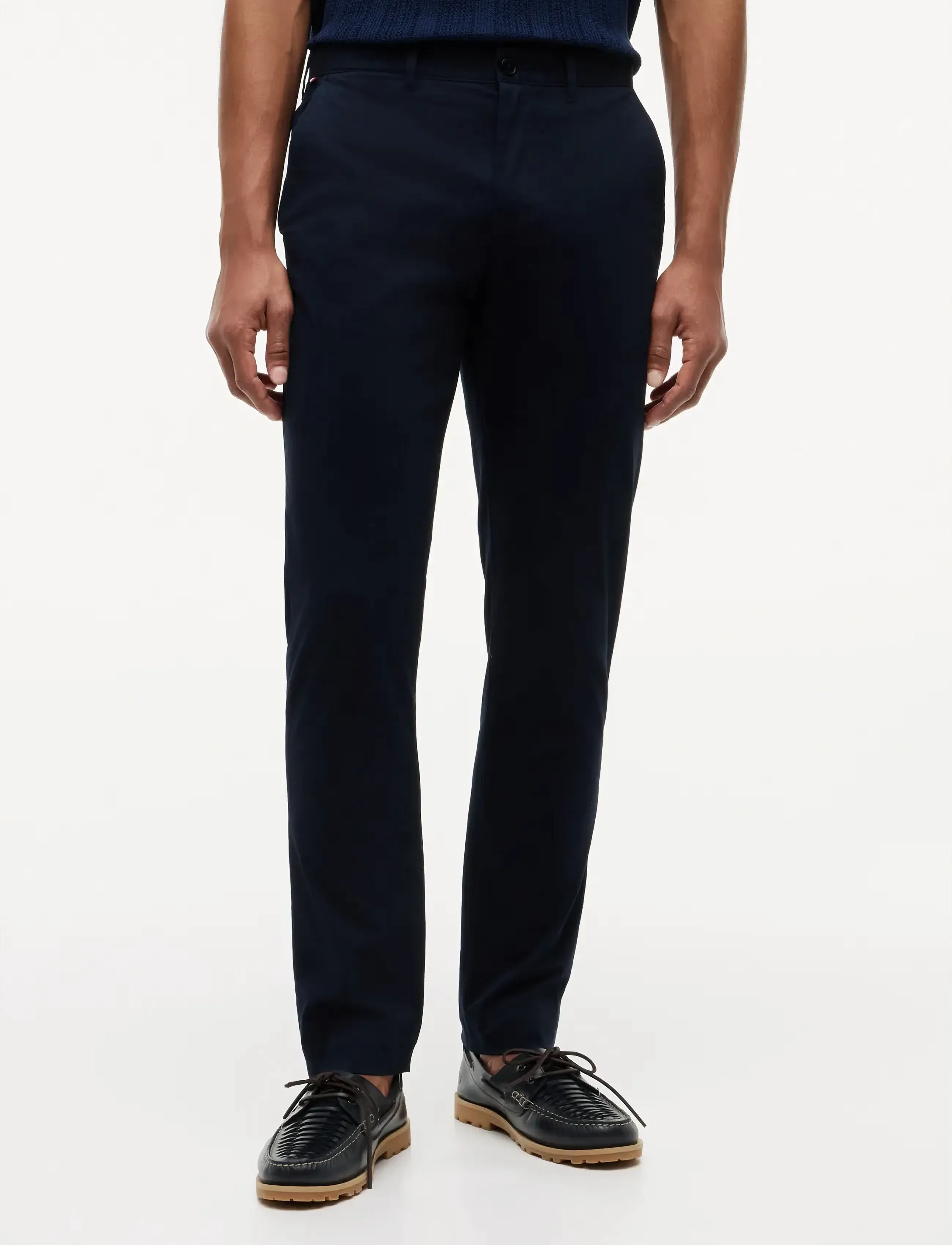 Tommy Hilfiger CORE DENTON ESSENTIAL TWILL - Bukser - NAVY BLUE / navy