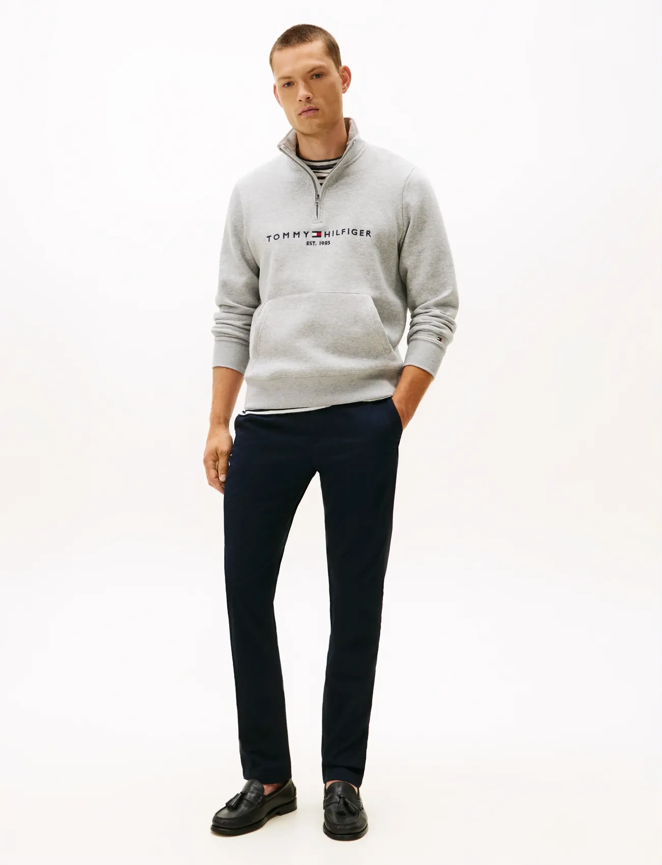 Tommy Hilfiger - CORE DENTON ESSENTIAL TWILL - püksid & teksad - navy blue - 4