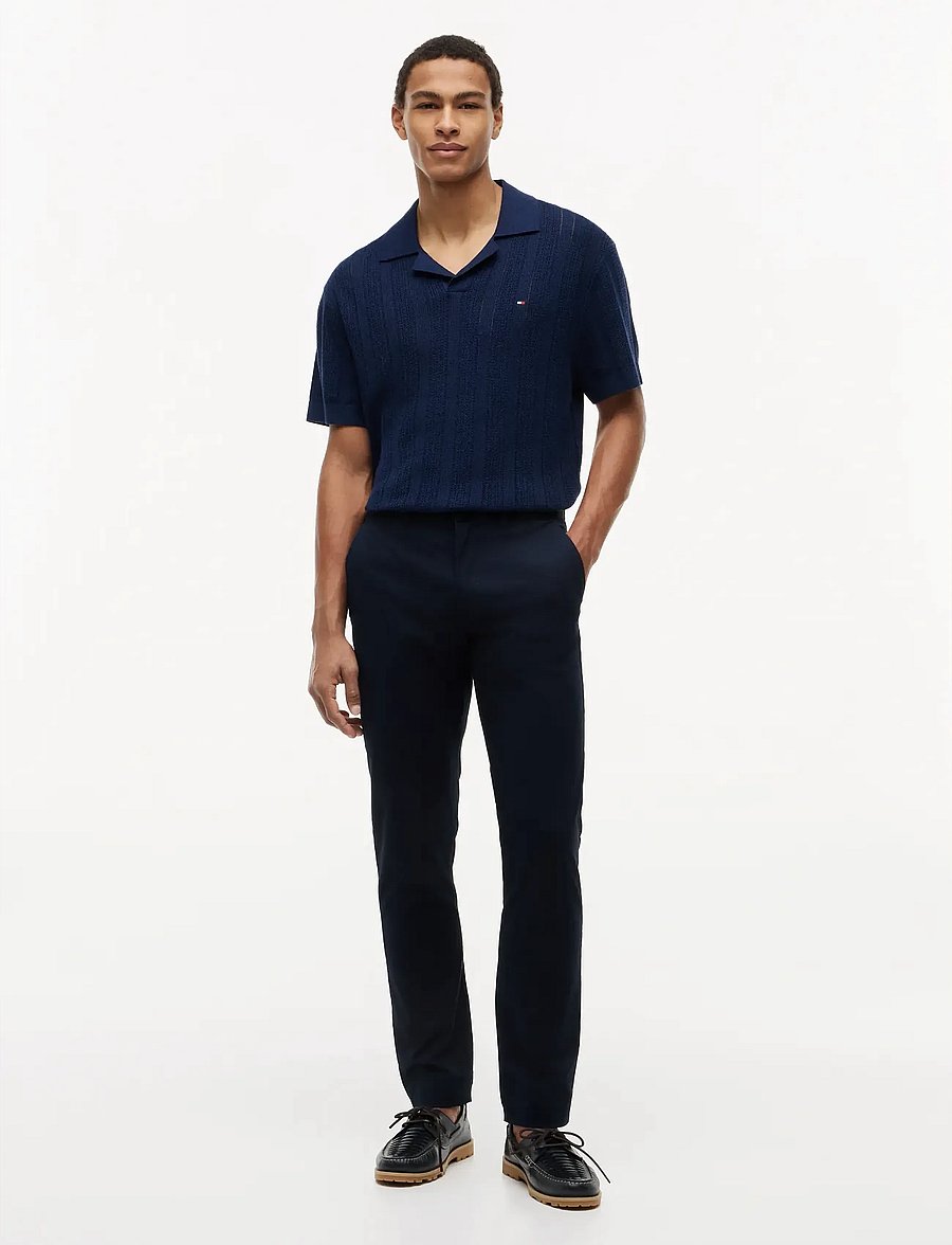 Tommy Hilfiger - CORE DENTON ESSENTIAL TWILL - chino bikses - navy blue - 3