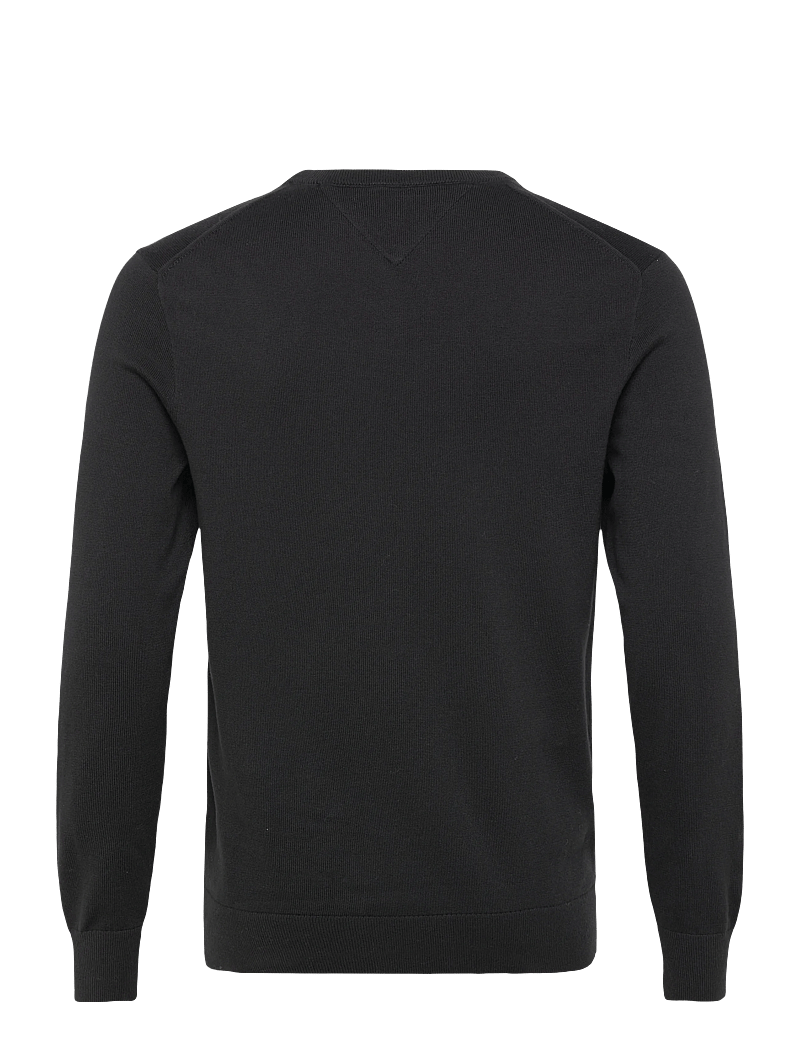 Tommy Hilfiger - ESSENTIAL COTTON V NECK - v-kaelusega kudumid - black - 1