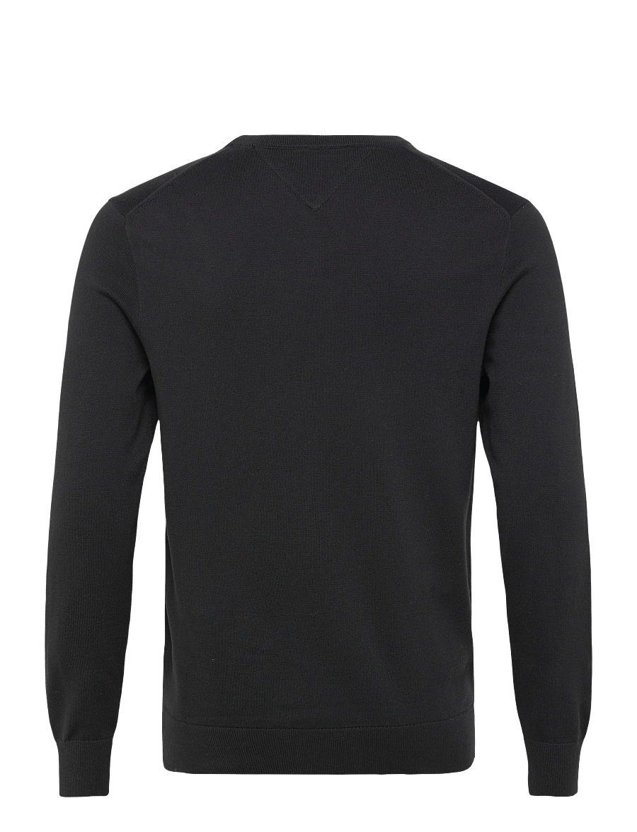 Tommy Hilfiger - ESSENTIAL COTTON V NECK - v-kaelusega - black - 2