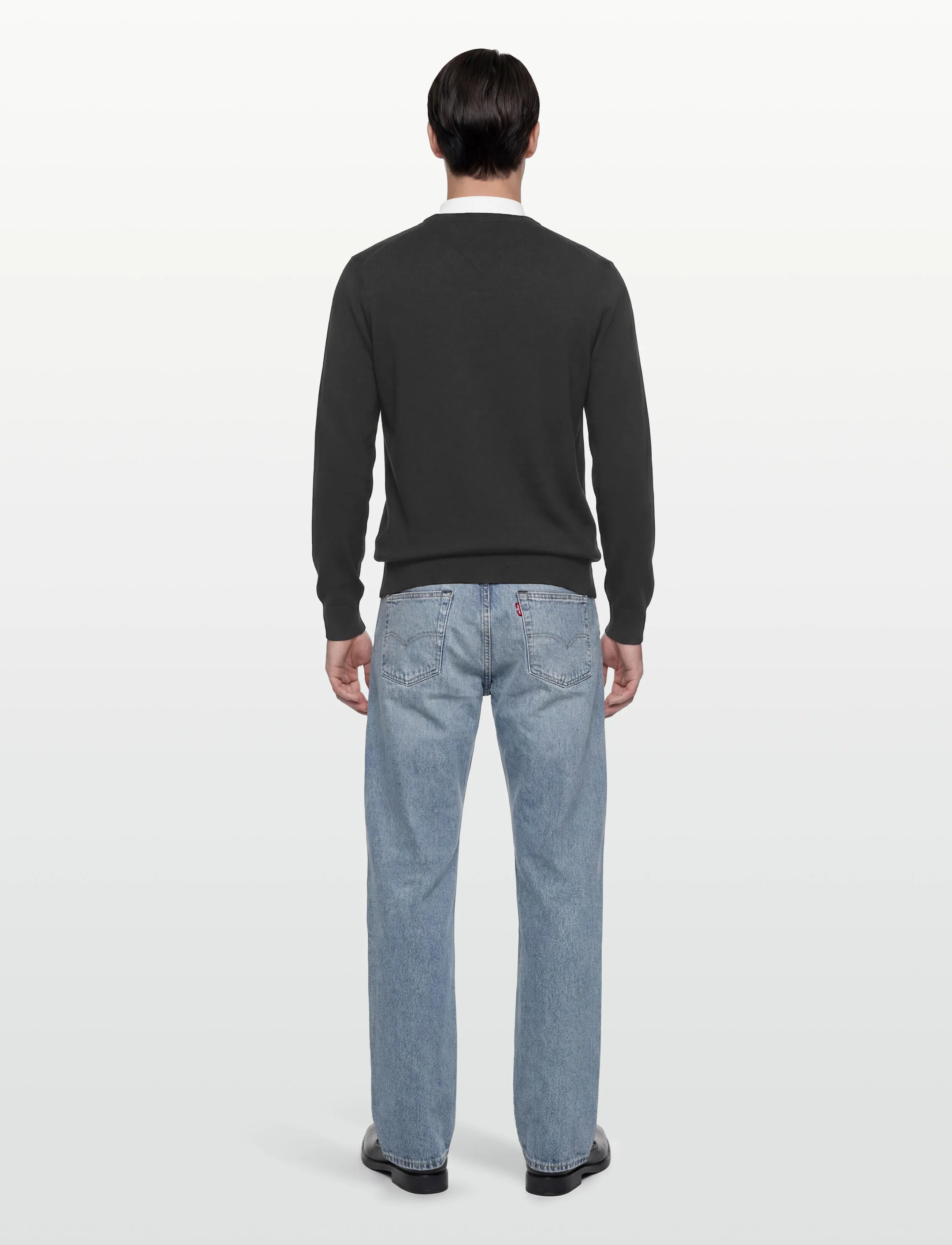 Tommy Hilfiger - ESSENTIAL COTTON V NECK - v-ausschnitt - black - 4