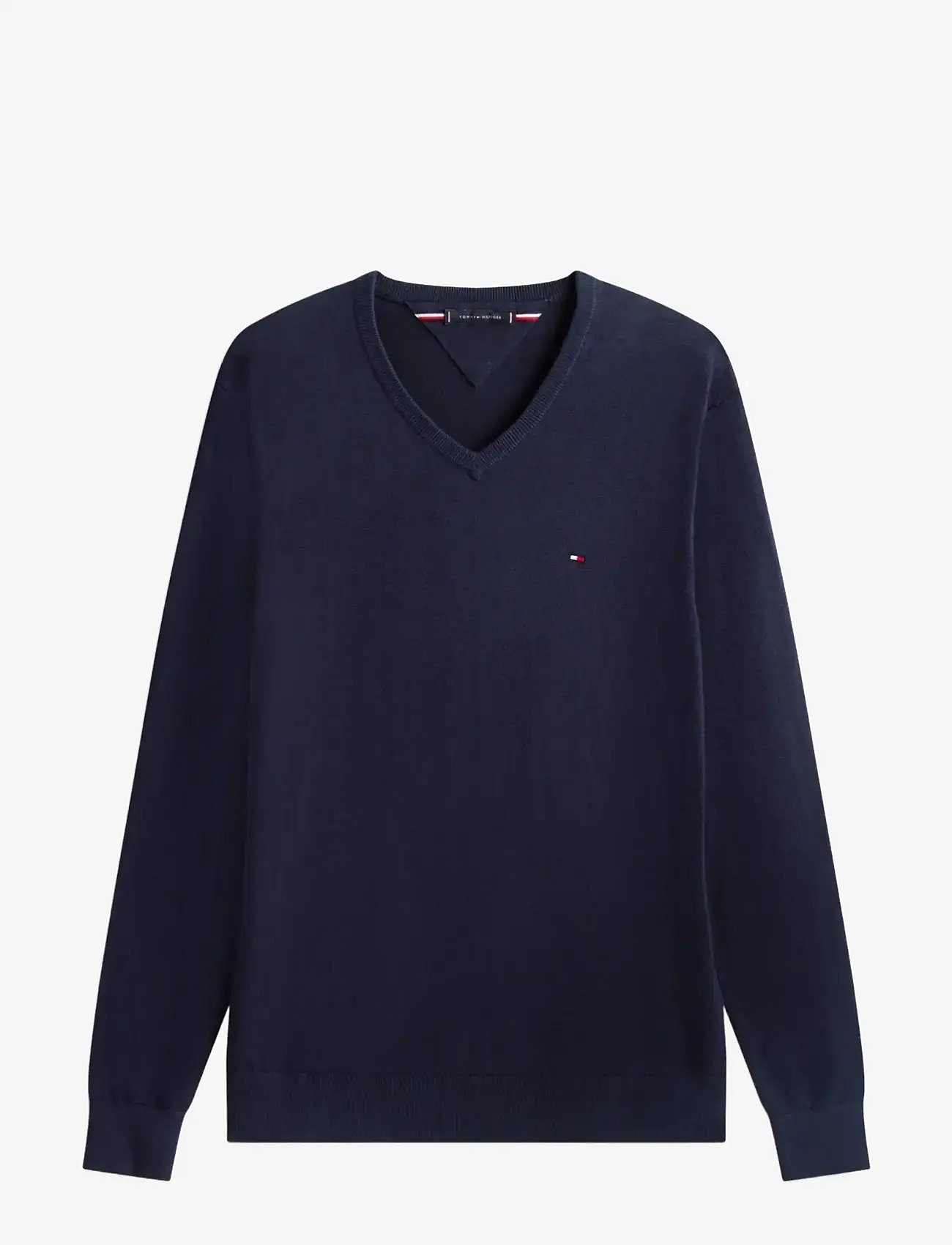 Tommy Hilfiger - ESSENTIAL COTTON V NECK - v-ausschnitt - desert sky - 1