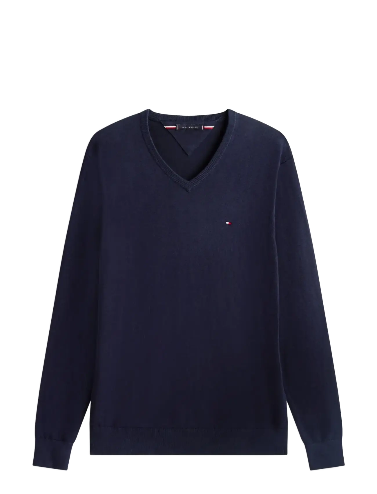 ESSENTIAL COTTON V NECK - DESERT SKY