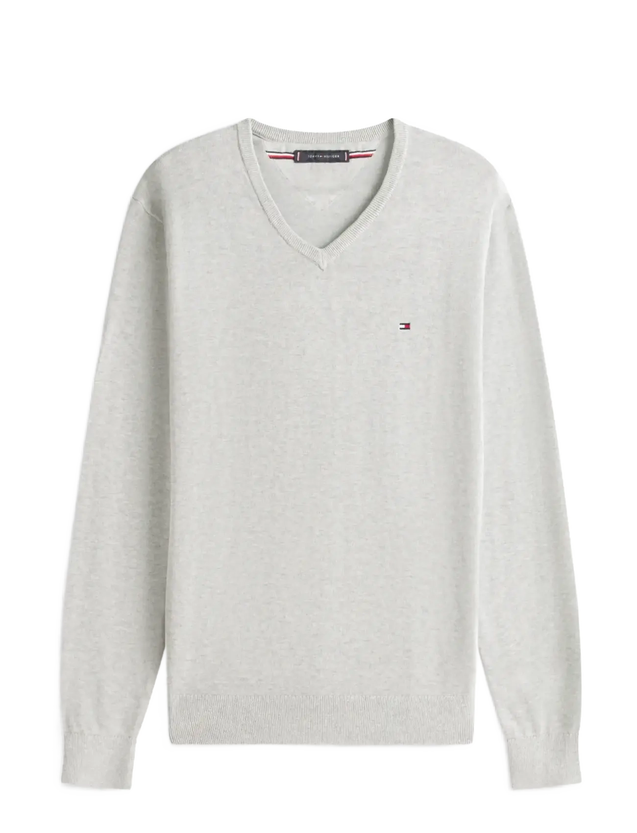 Tommy Hilfiger ESSENTIAL COTTON V NECK - Mehed - LIGHT GREY HEATHER / grey